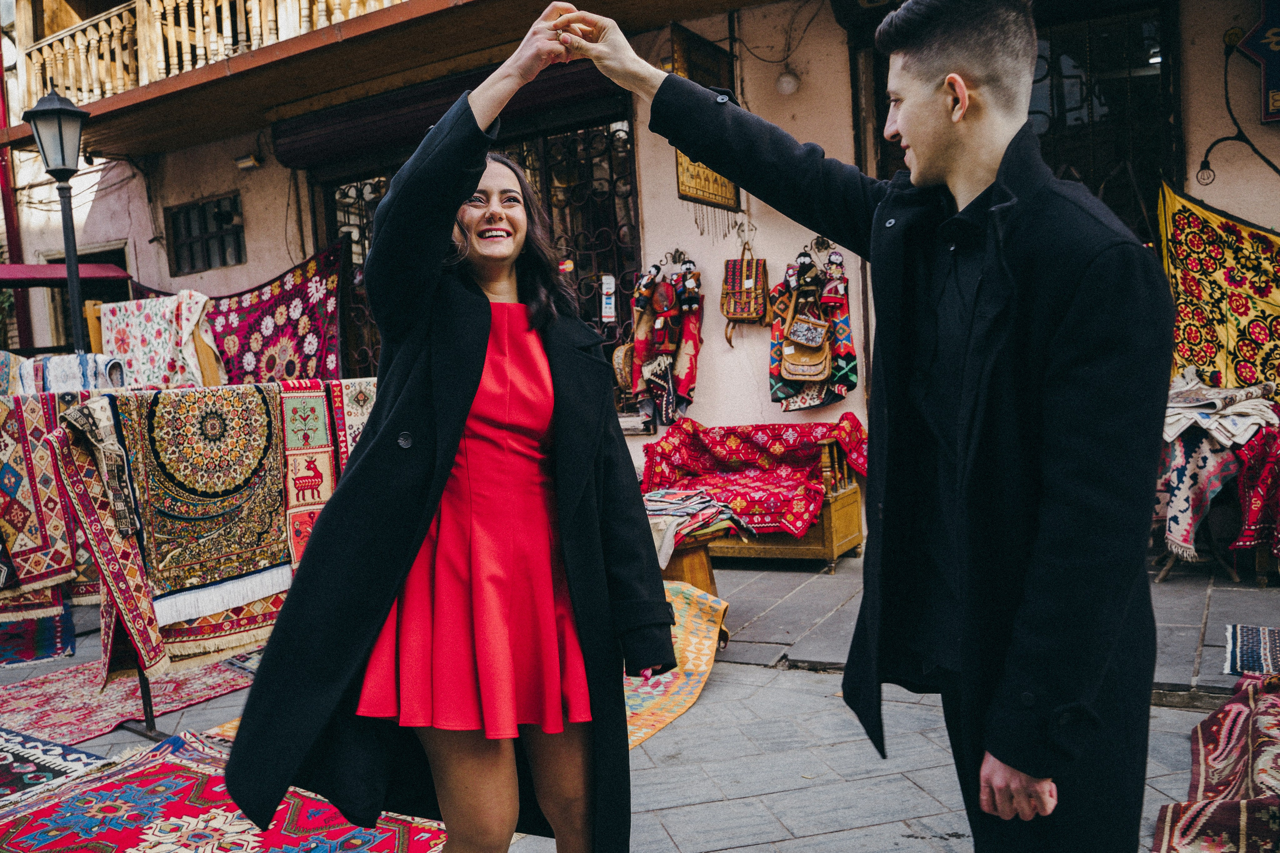 Girl in red. Photographer and travel-blogger Aleksandra Gritsenko