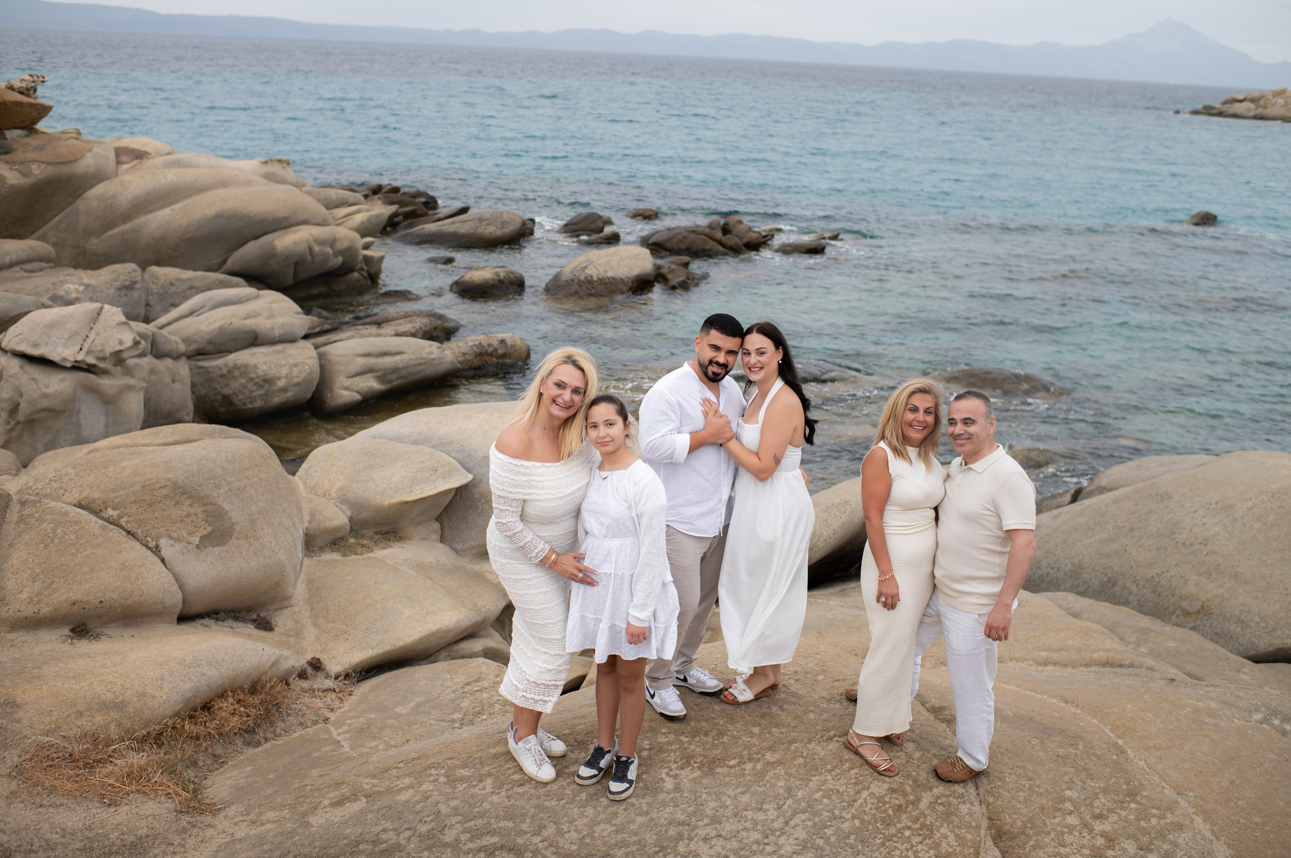 Family Karidi Beach. Family, children, portrait, and event photography in Thessaloniki