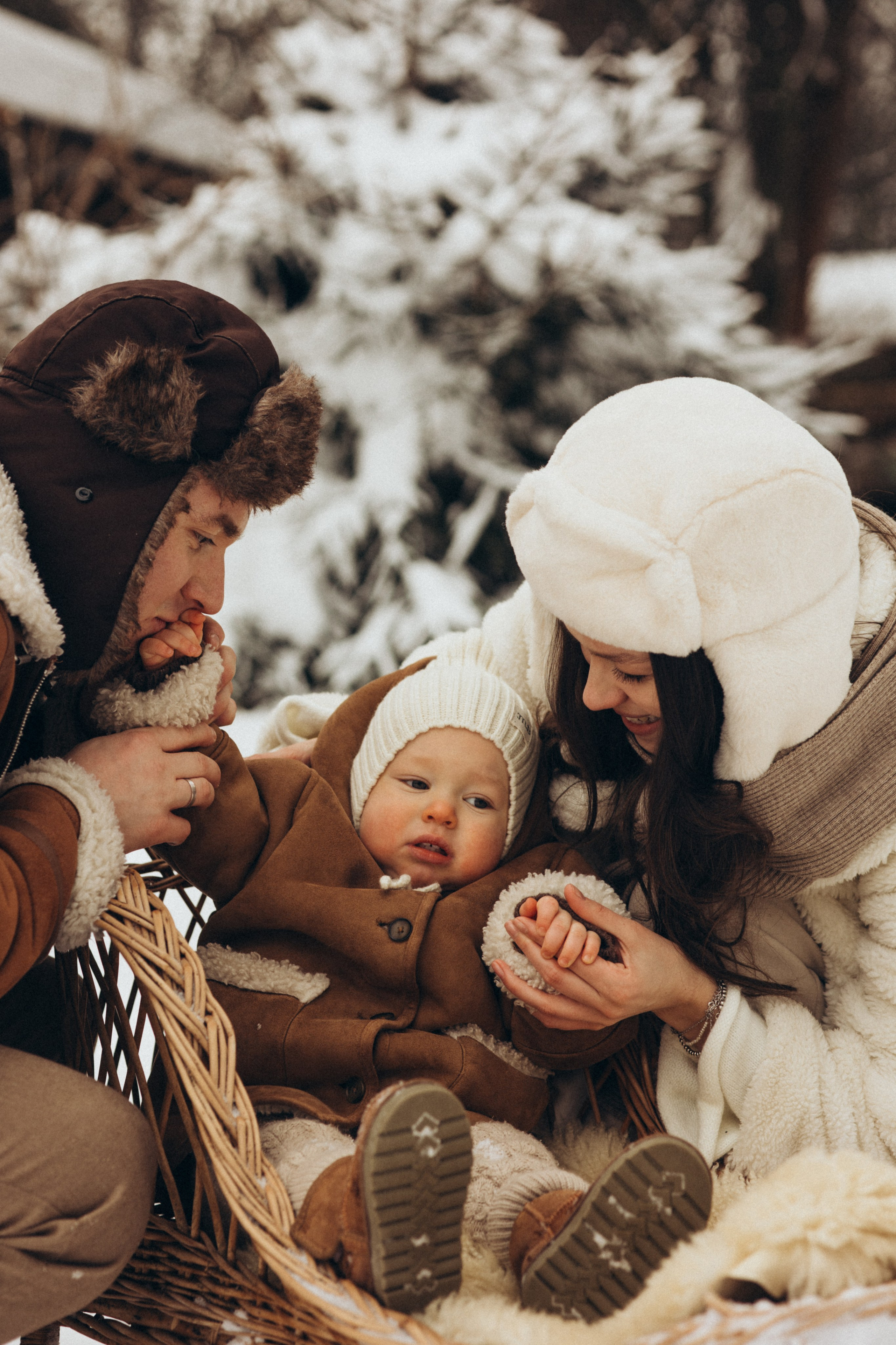Одним снежным днем!. Семейный фотограф Москва