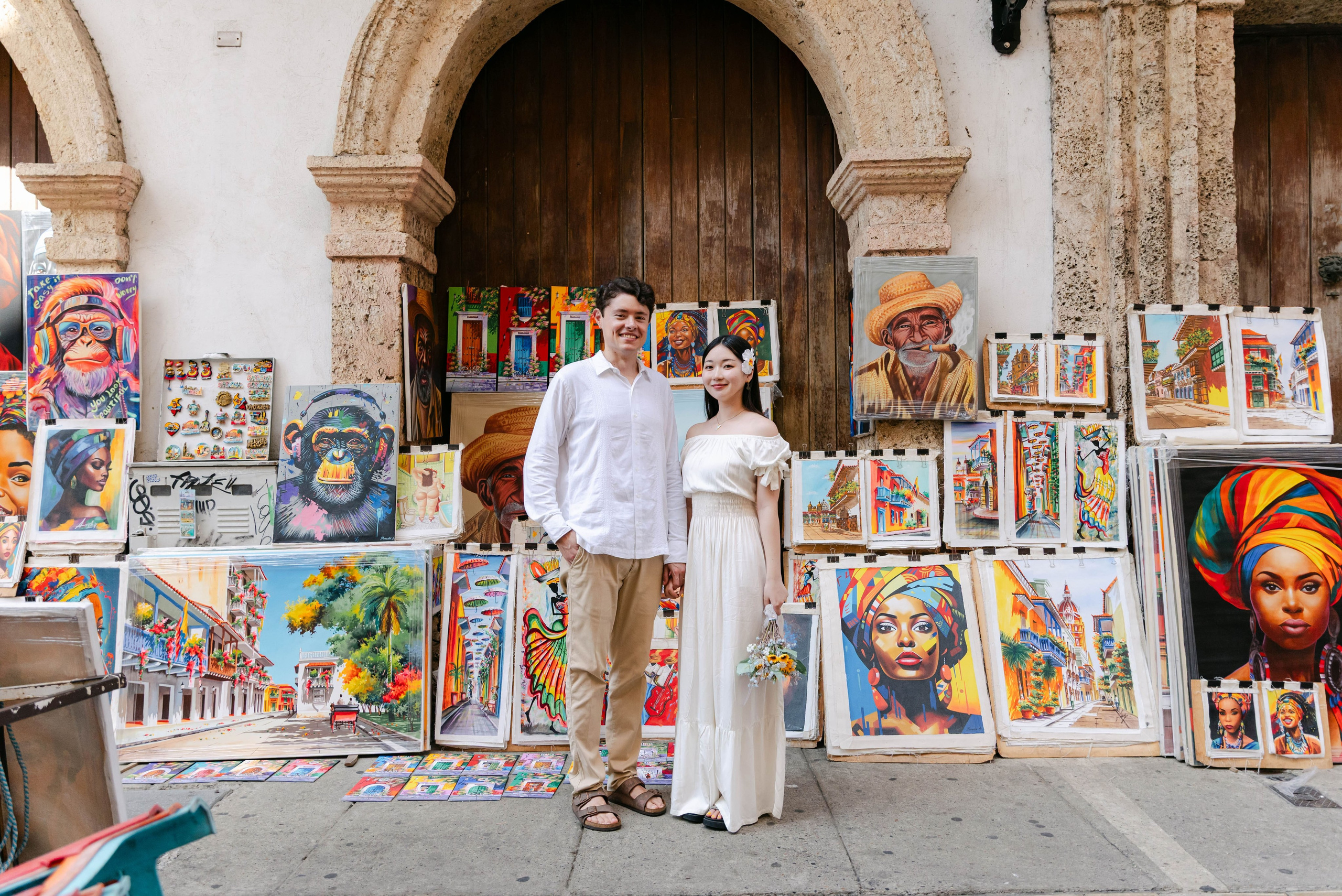 Preboda destino en Cartagena | Sesión romántica Colombia – Japón. Fotógrafos de bodas en Barranquilla, Cartagena y Santa Marta | BanderArt