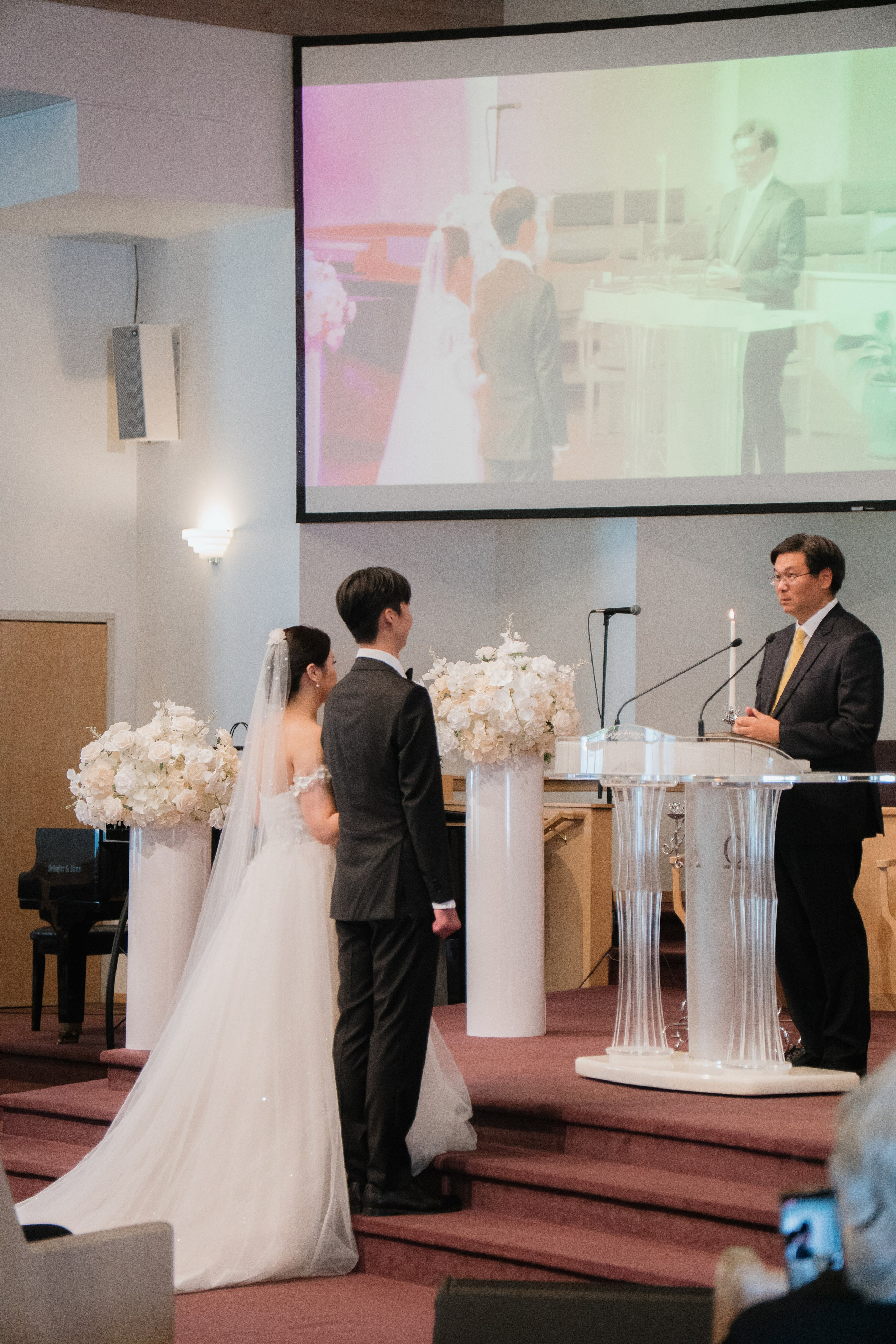 Bokyoung Kim and Giwan Kim | Church ceremony. Photographer in Washington Sophia D