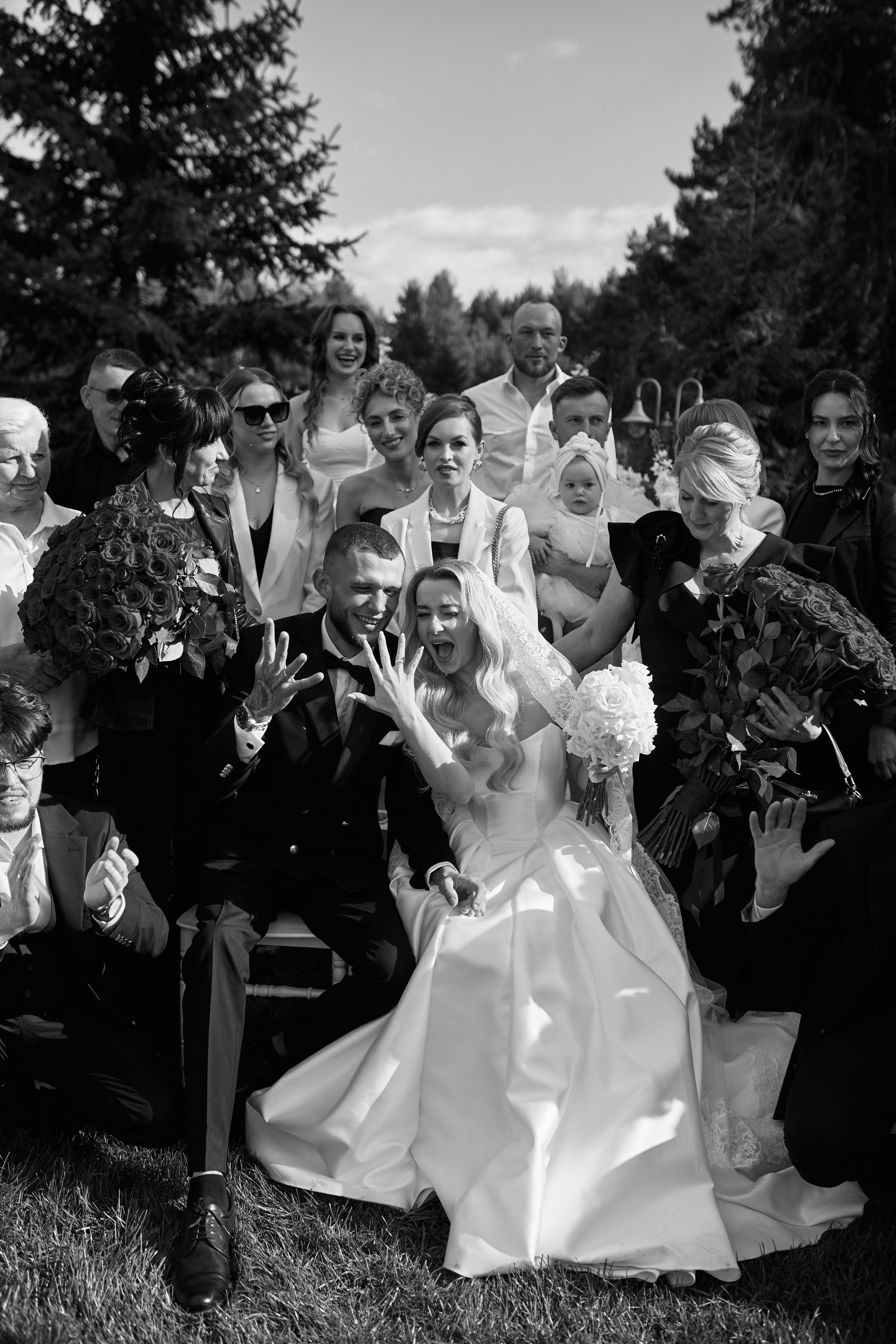 Natalia & Roman. Dworek przy lesie. Fotograf ślubny i rodzinny w Krakowie Yana Klymova