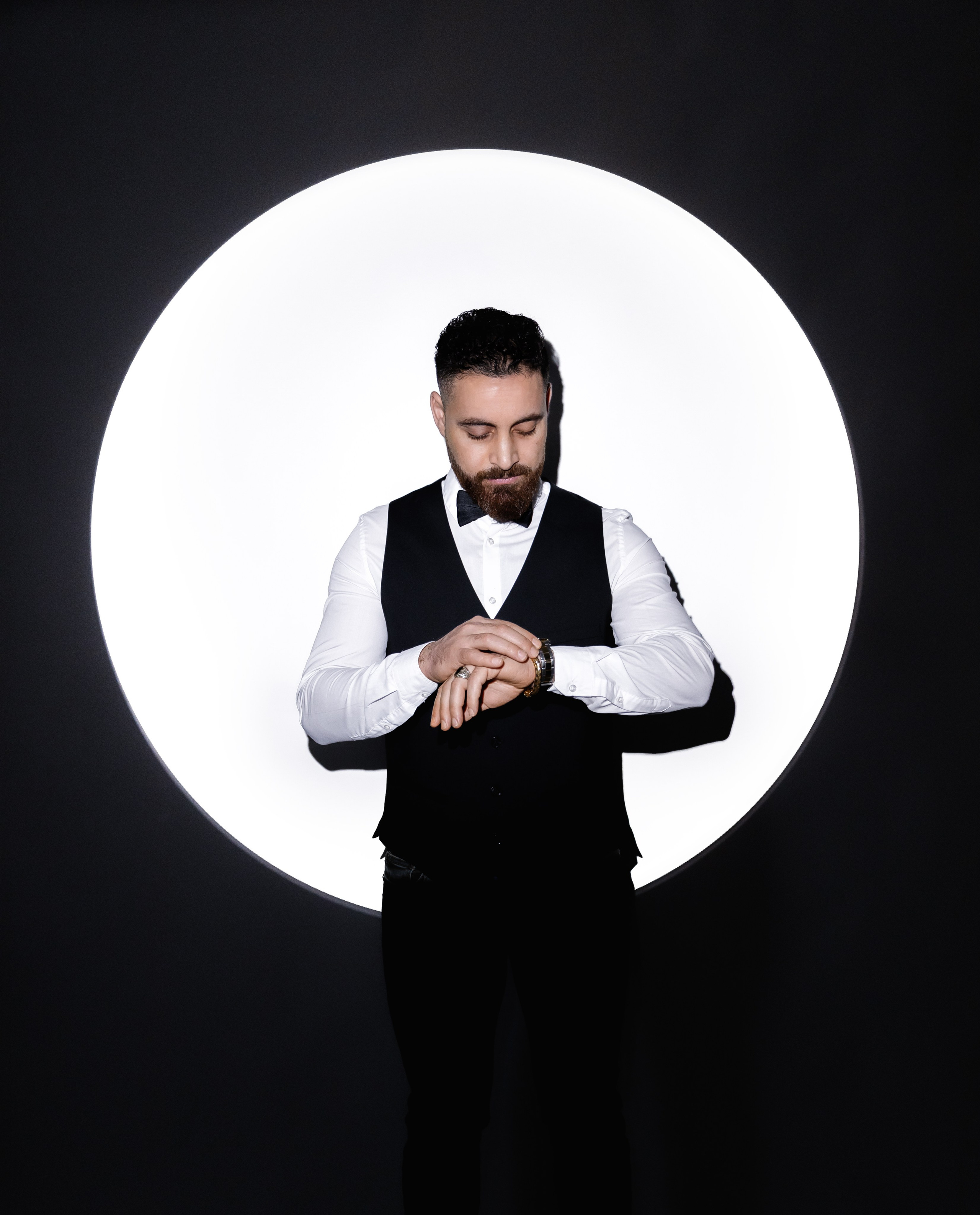 Morgen des Bräutigams im Studio