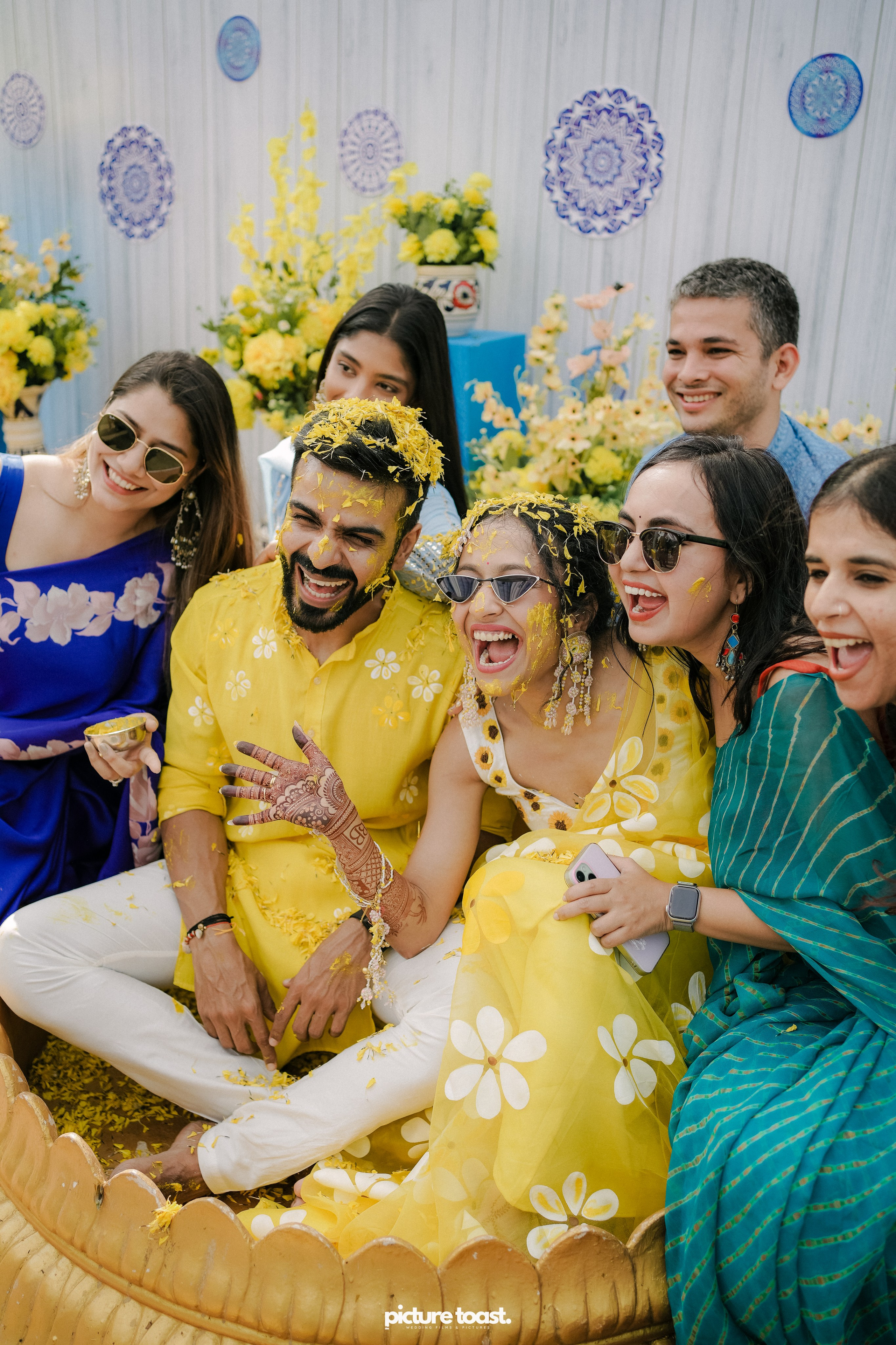 Haldi Hues Ft. Baebie & Goyal. Fine art Wedding Photographers in India & Canada