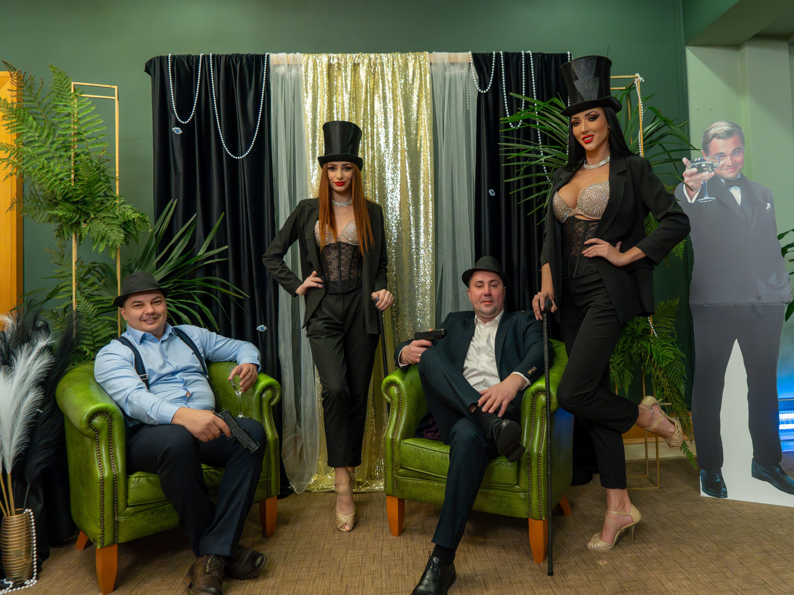 Новый год в стиле Great Gatsby. Репортажный фотограф в Красной Поляне и Сочи Павлюченко Екатерина