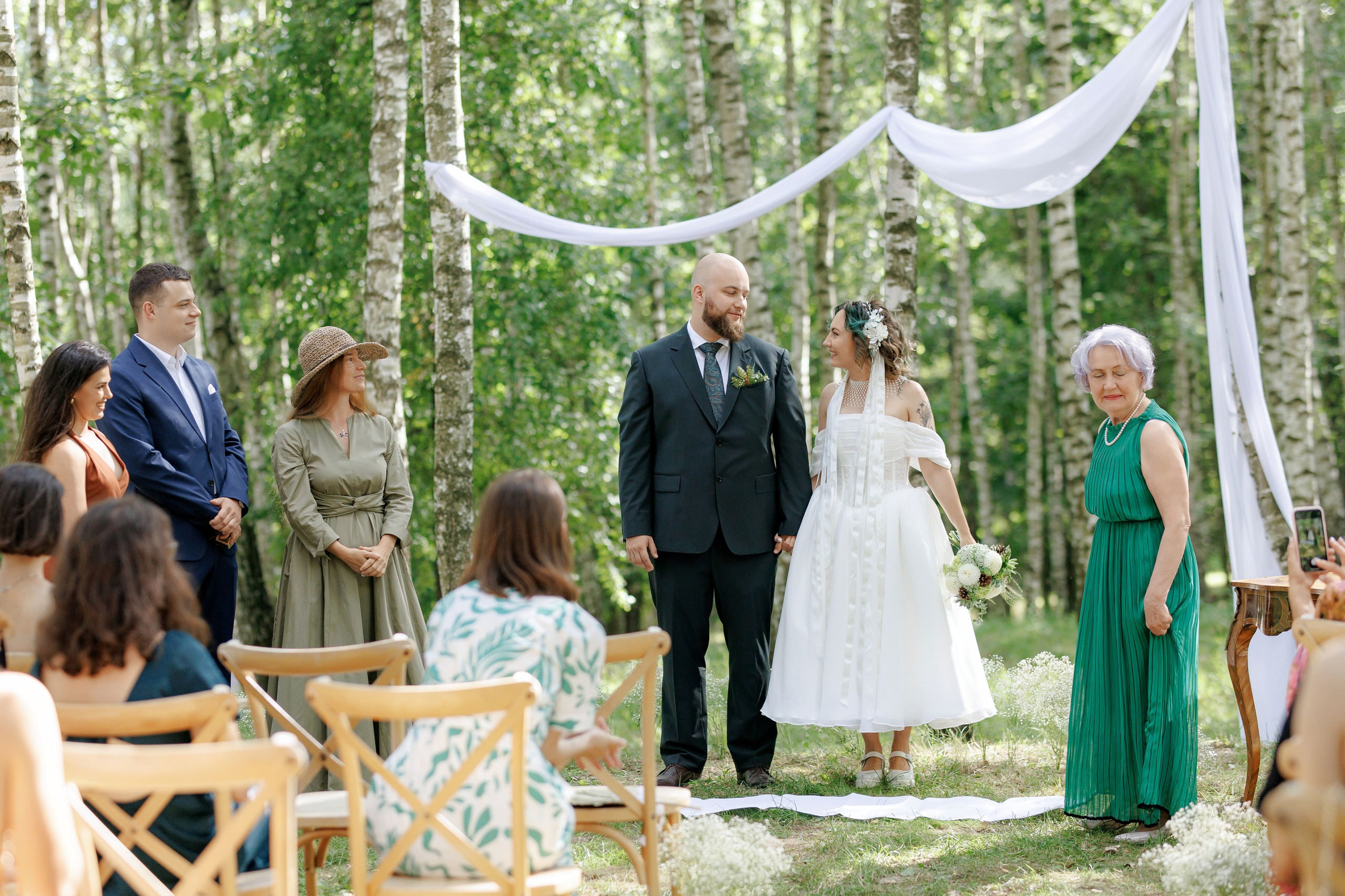 Janina & Wladek. Dworzyszcze Wola. 23.07.2025. Fotograf ślubny i rodzinny w Krakowie Yana Klymova