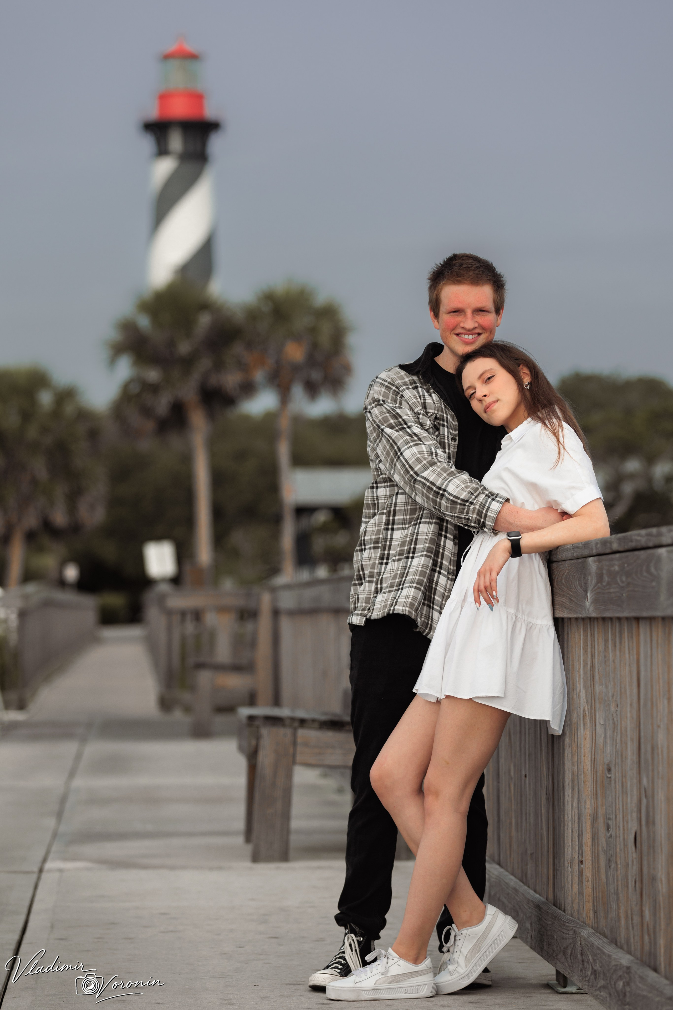 A tender morning by the lighthouse. Photographer St. Augustine
