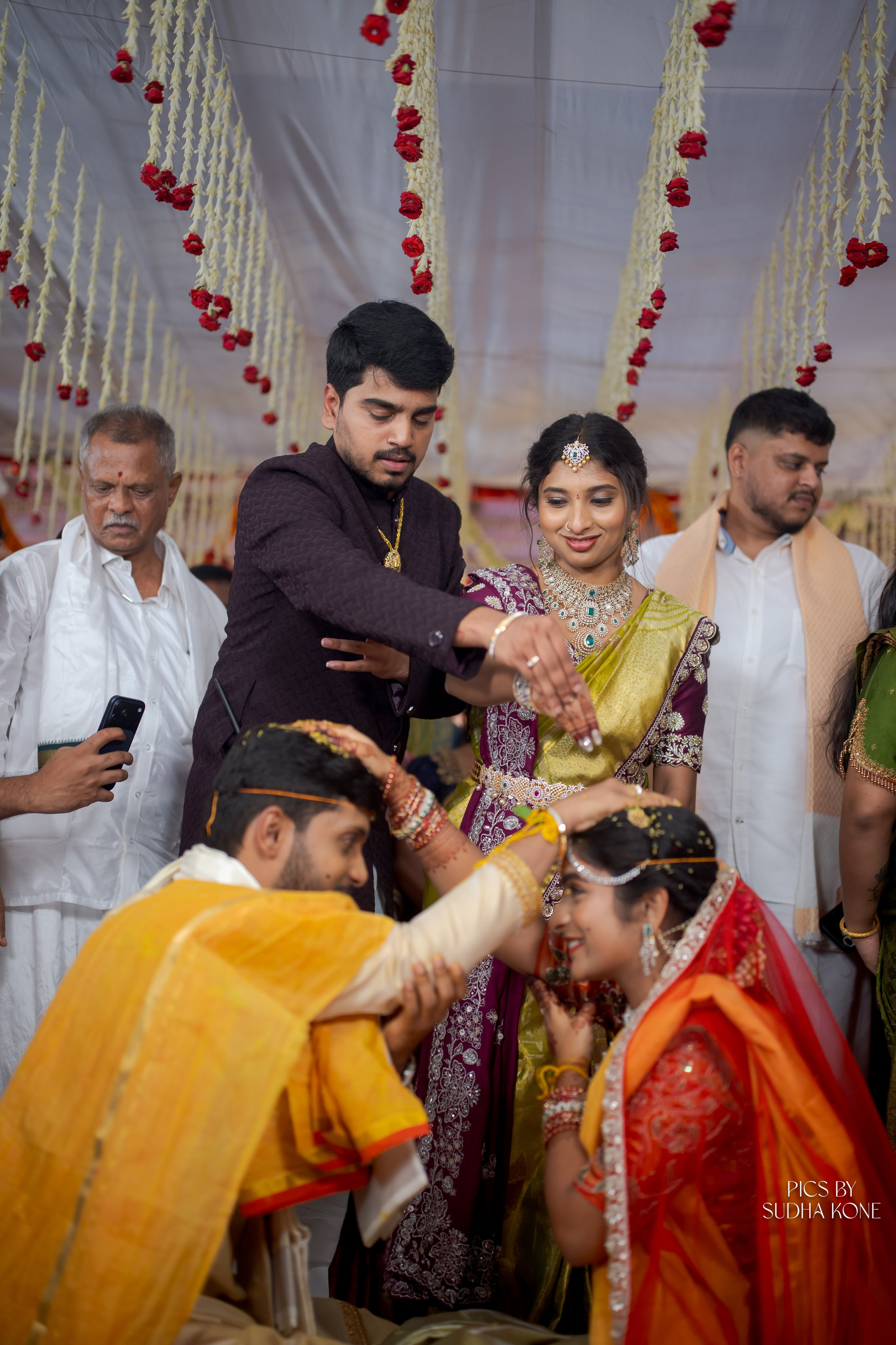 LASYA — NANDU WEDDING PICS. PIC BY SUDHAKONE