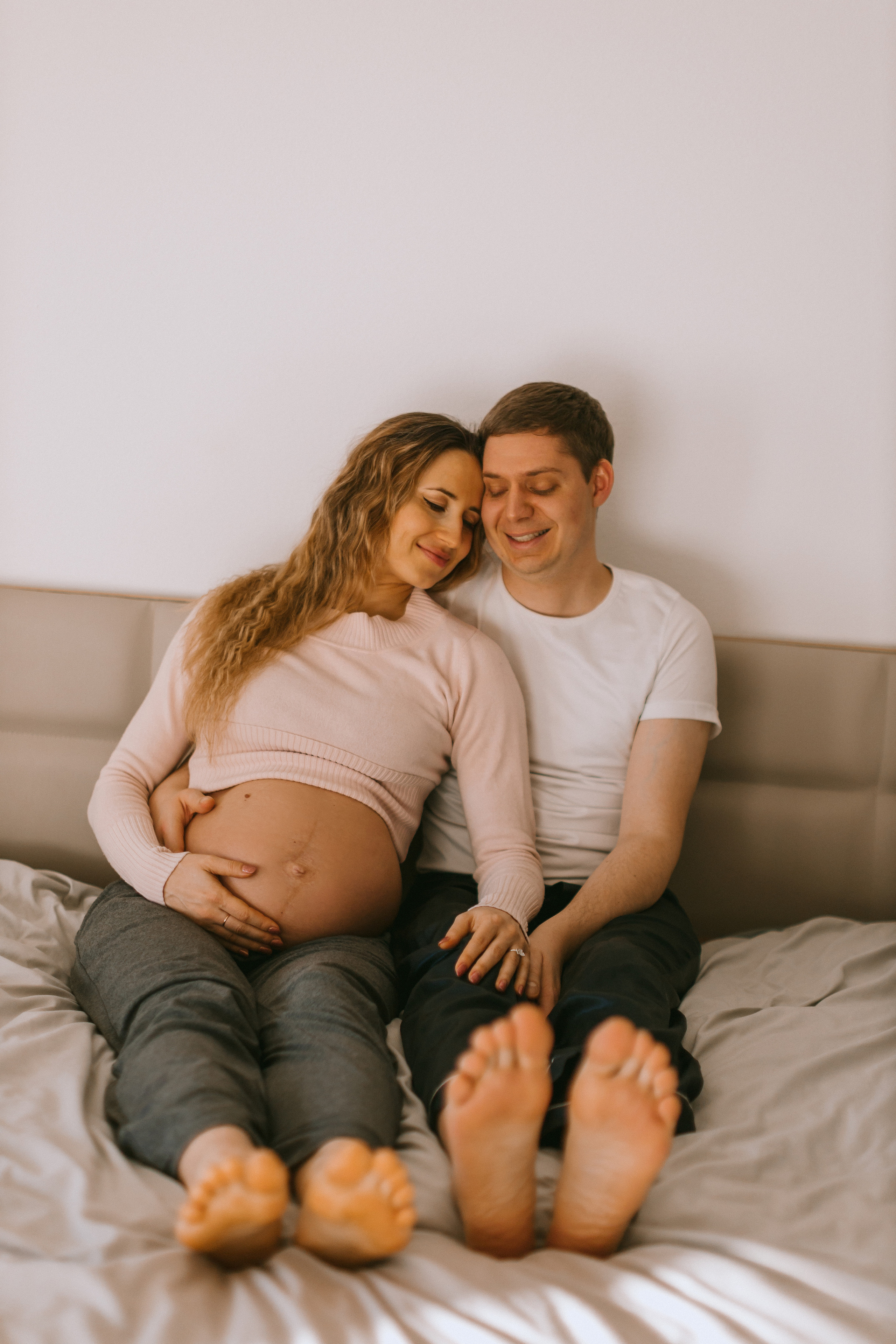 Babybauch-Fotoshooting zu Hause. Maria Chistyakovа — Fotografin in Karlsruhe, Baden-Baden und Umgebung