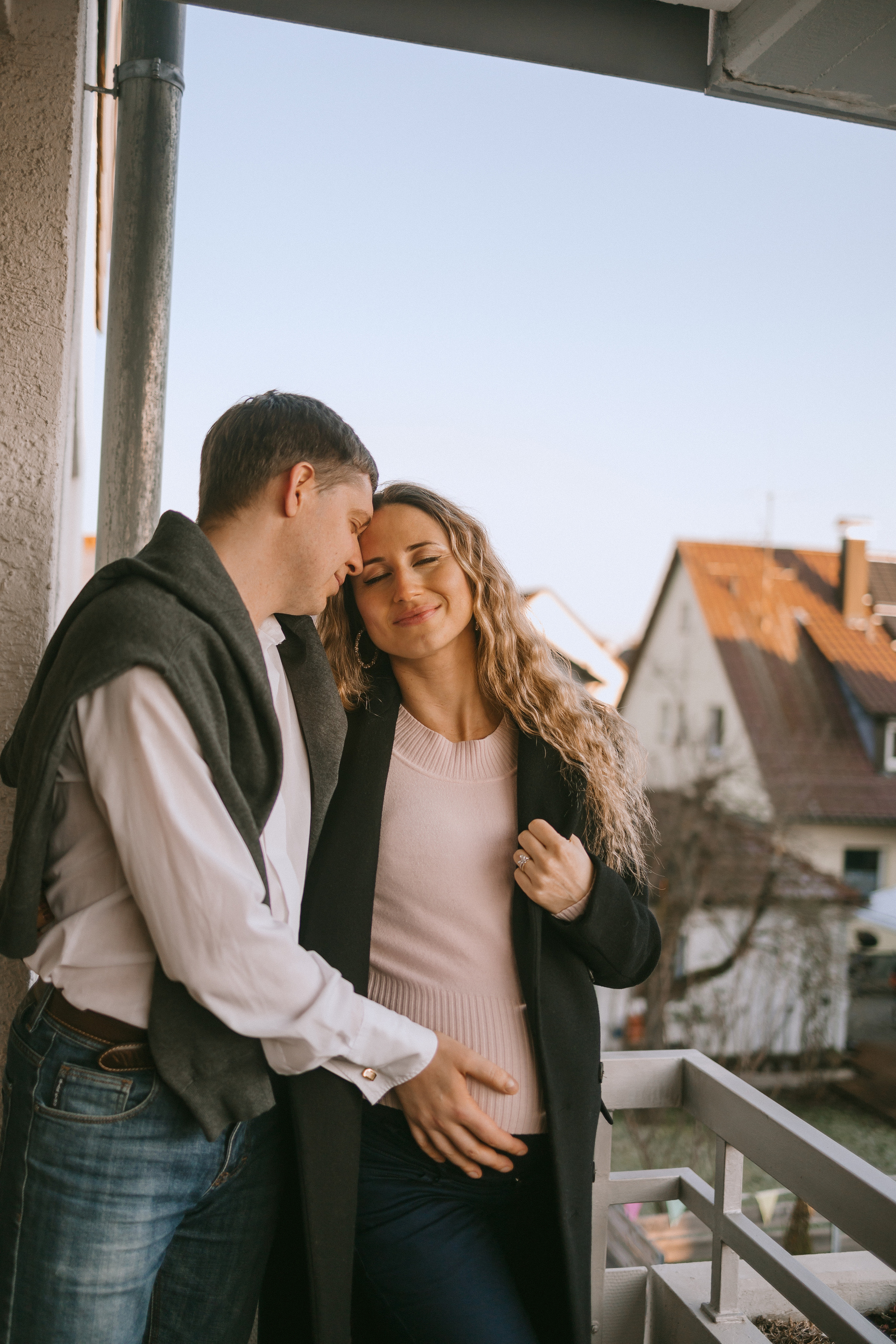 Babybauch-Fotoshooting zu Hause. Maria Chistyakovа — Fotografin in Karlsruhe, Baden-Baden und Umgebung