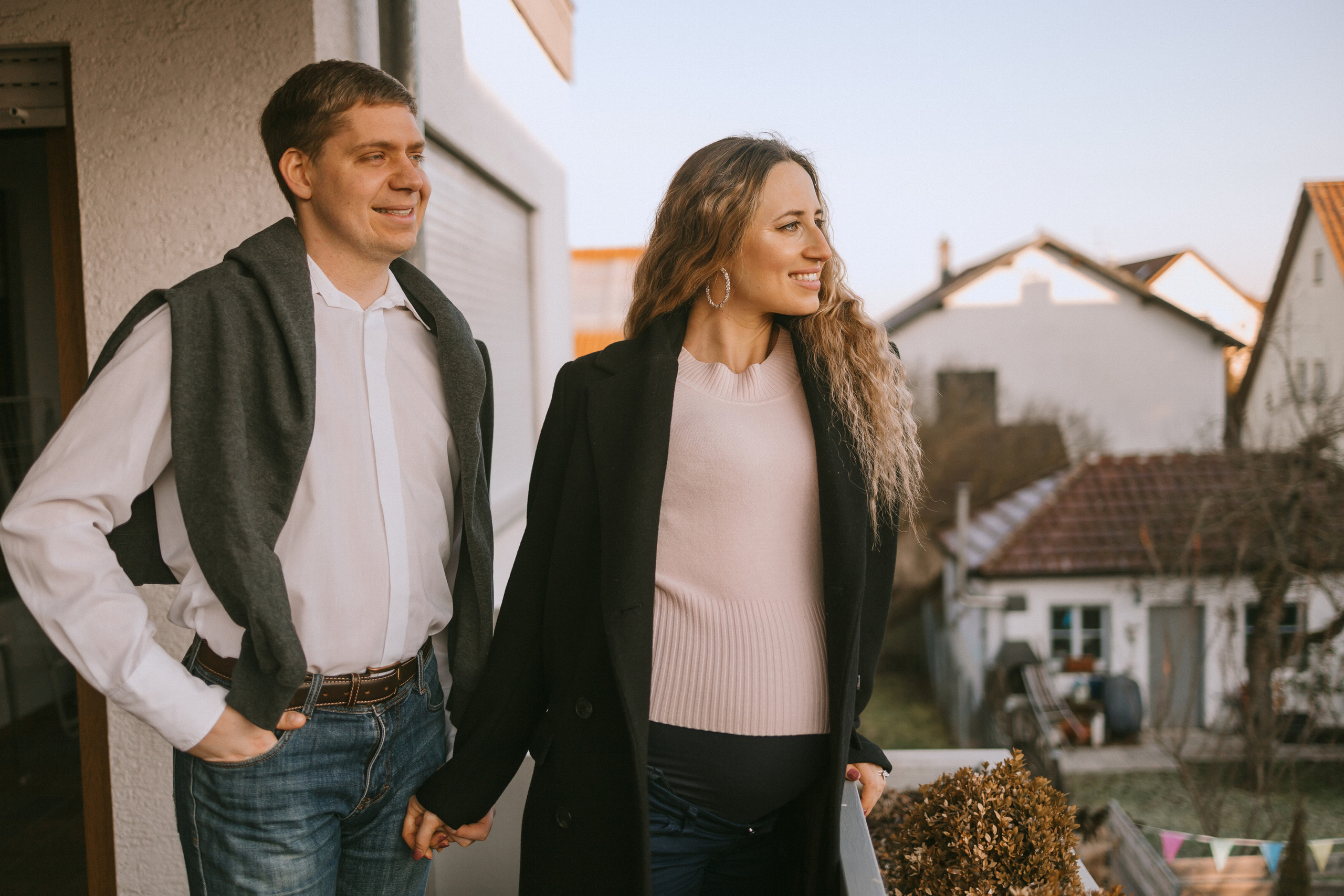 Babybauch-Fotoshooting zu Hause. Maria Chistyakovа — Fotografin in Karlsruhe, Baden-Baden und Umgebung