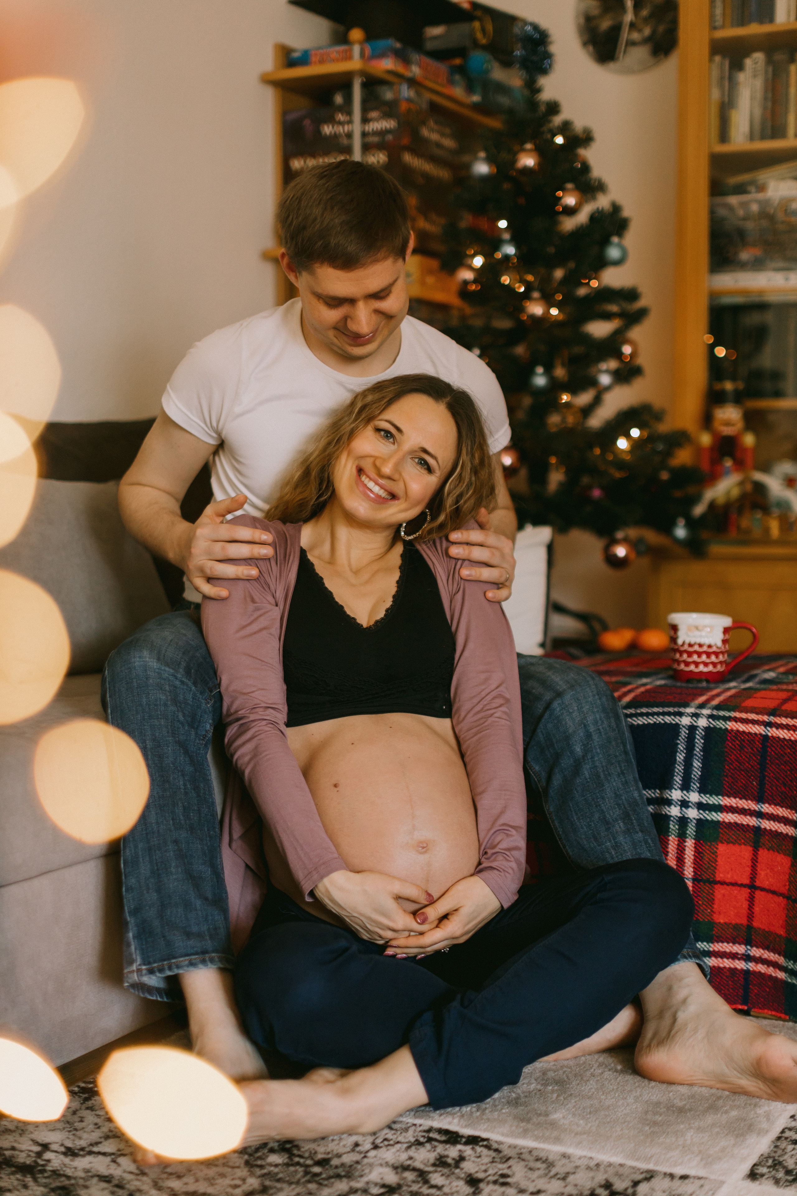 Babybauch-Fotoshooting zu Hause. Maria Chistyakovа — Fotografin in Karlsruhe, Baden-Baden und Umgebung