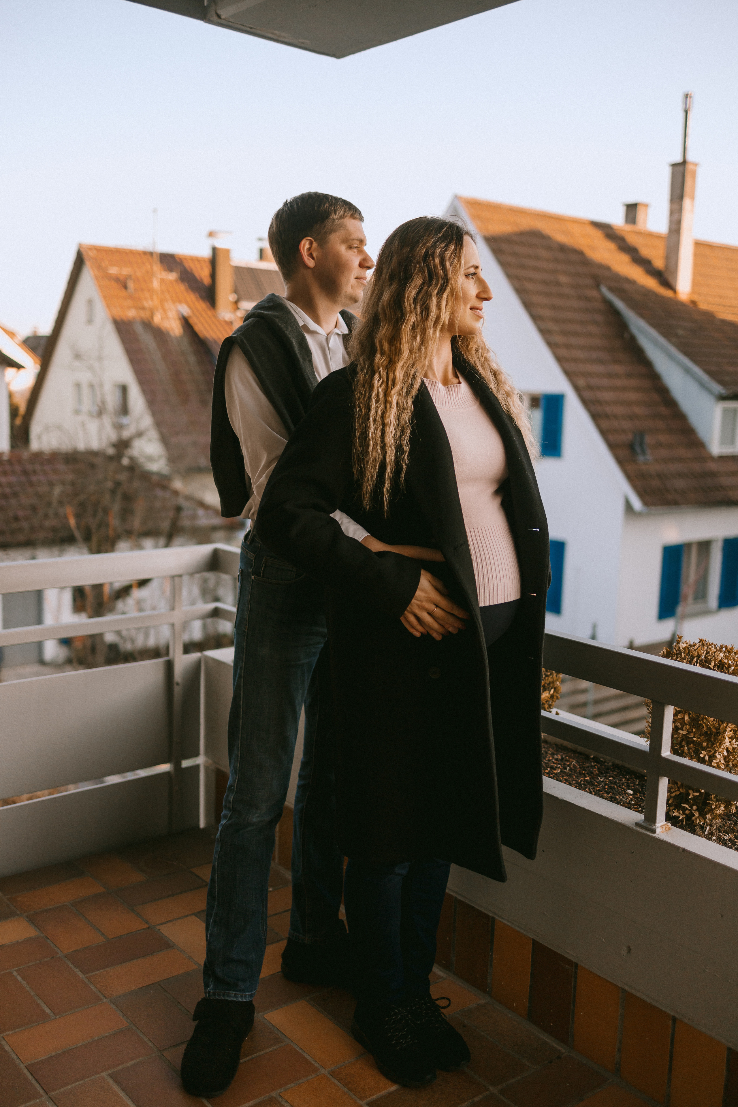 Babybauch-Fotoshooting zu Hause. Maria Chistyakovа — Fotografin in Karlsruhe, Baden-Baden und Umgebung
