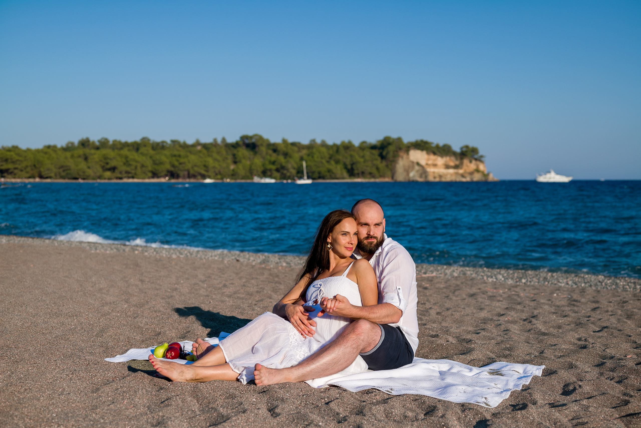 Семейная фотосессия на пляже Кемер, Анталия. Фотограф в Анталии, Кемере, Турции