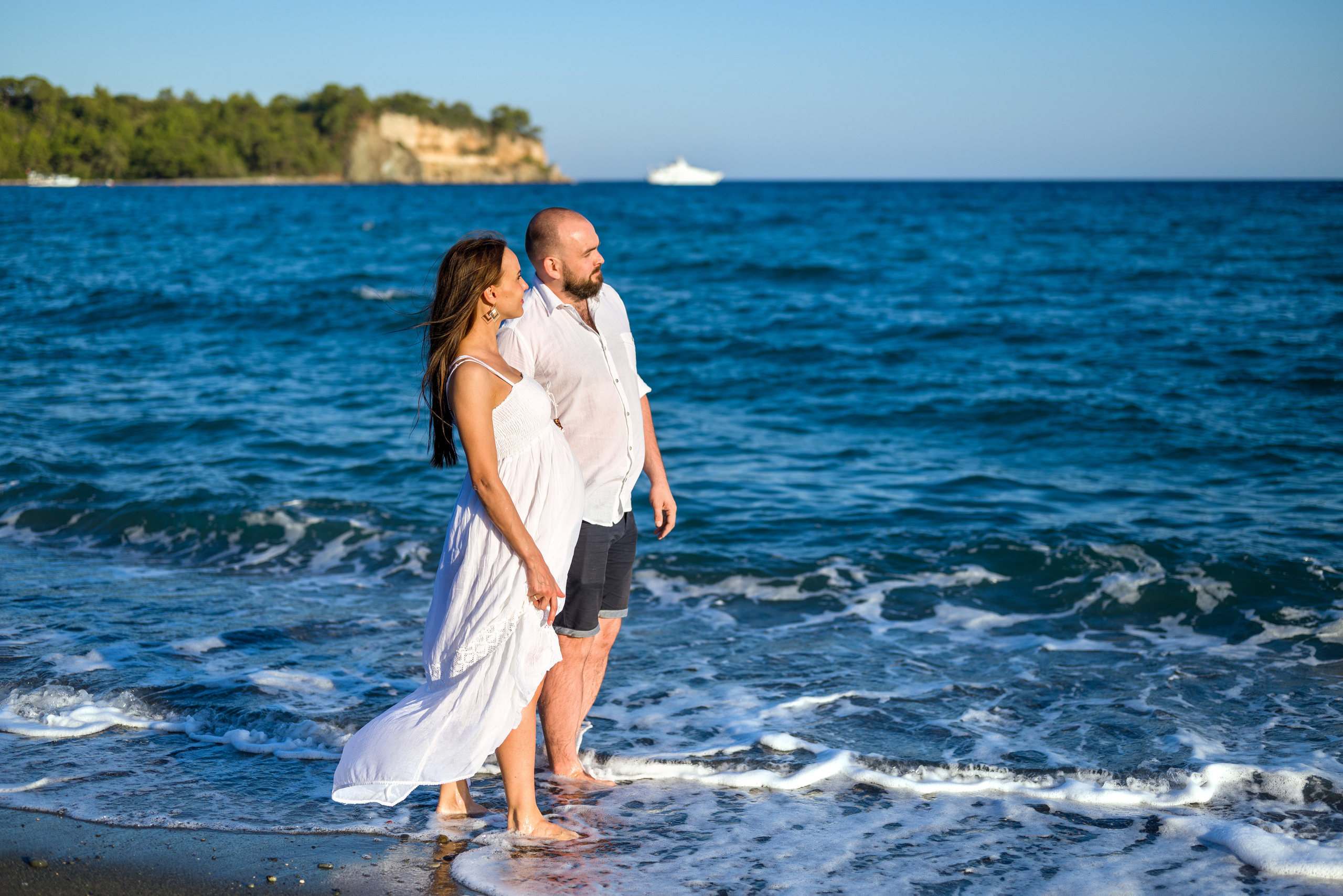 Семейная фотосессия на пляже Кемер, Анталия. Фотограф в Анталии, Кемере, Турции