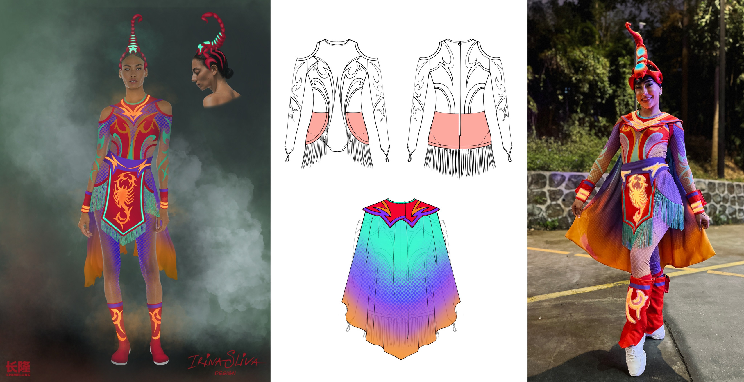 PARADES. Costume Design for Theme Parks & Live Performances | Character & Parade & Stage Costumes | 2D & 3D Costume Illustrations