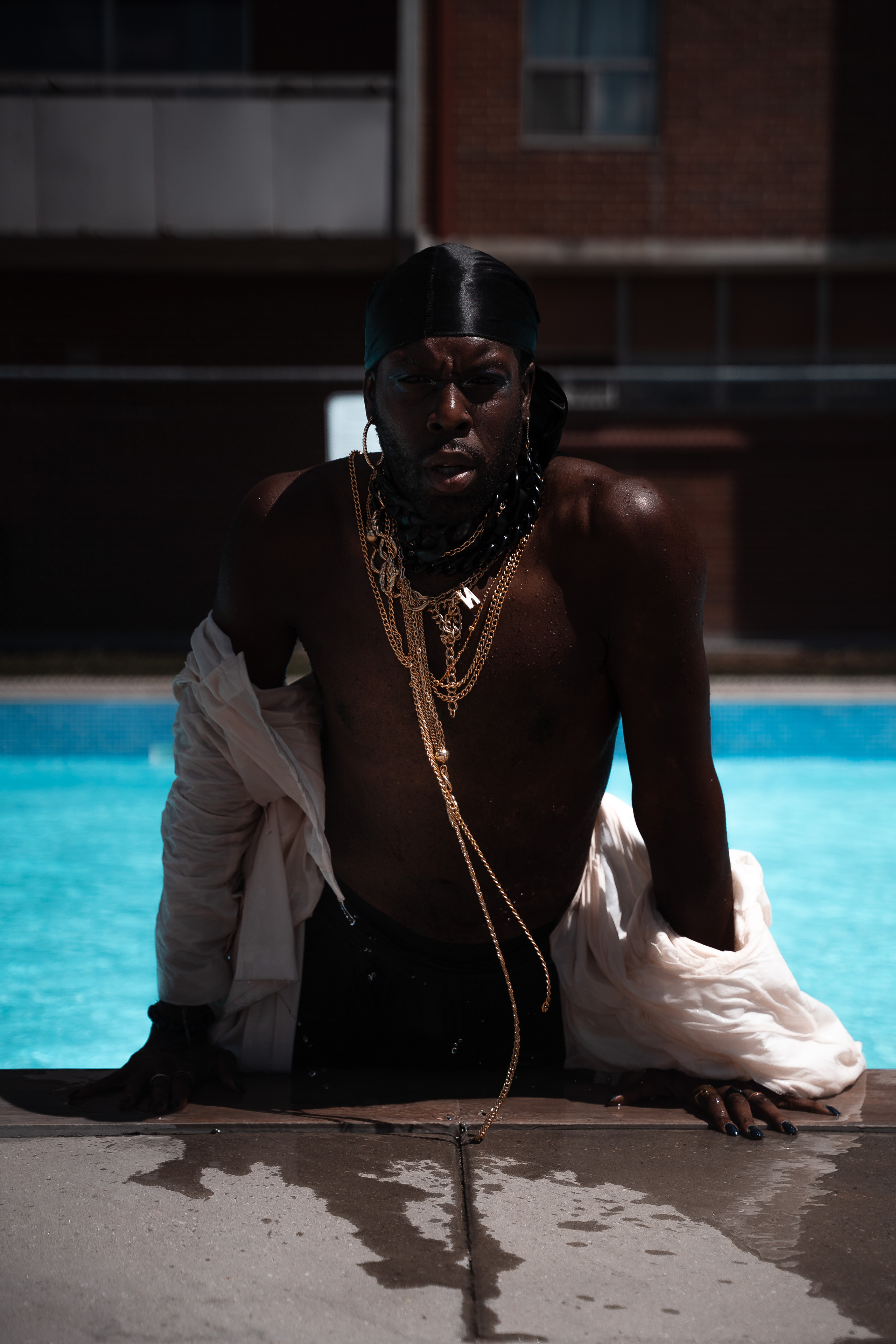 Brandyn in the pool. Creative photograph in Toronto Dmitrii Bondarenko