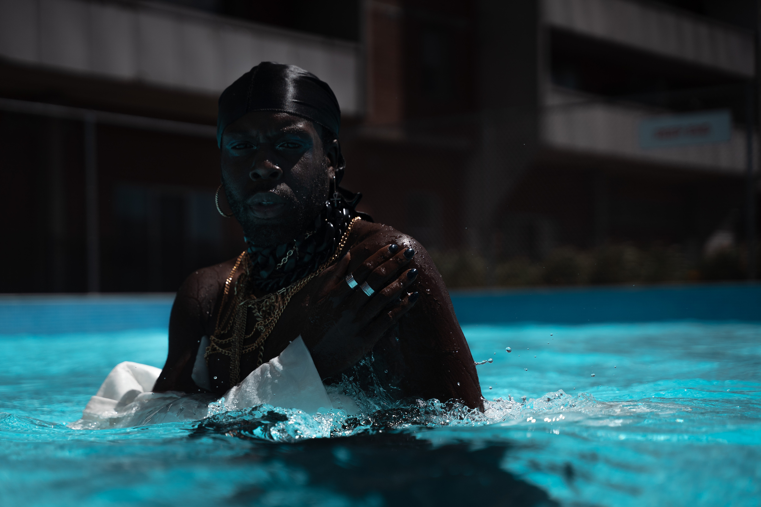 Brandyn in the pool. Creative photograph in Toronto Dmitrii Bondarenko