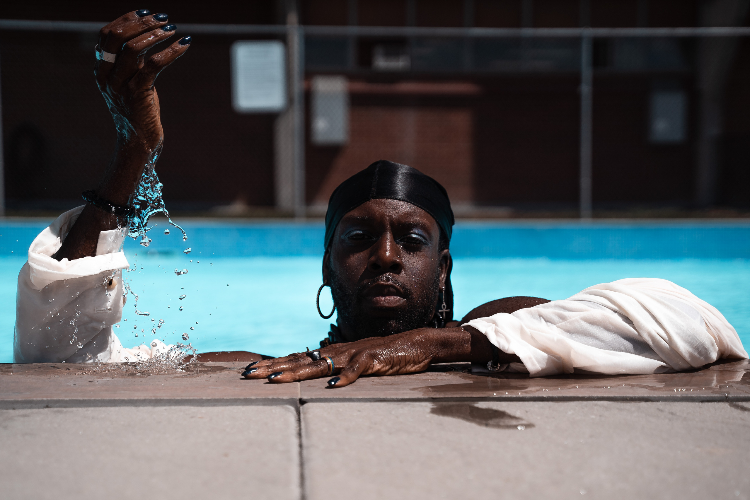 Brandyn in the pool. Creative photograph in Toronto Dmitrii Bondarenko