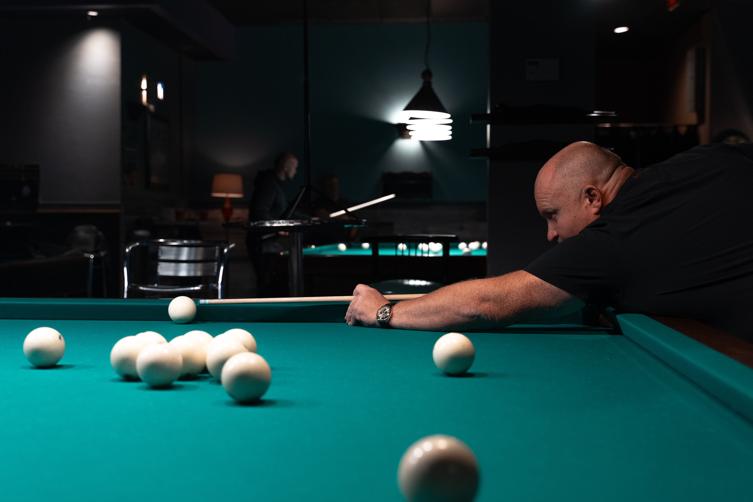 Billiard tournir. Creative photograph in Toronto Dmitrii Bondarenko