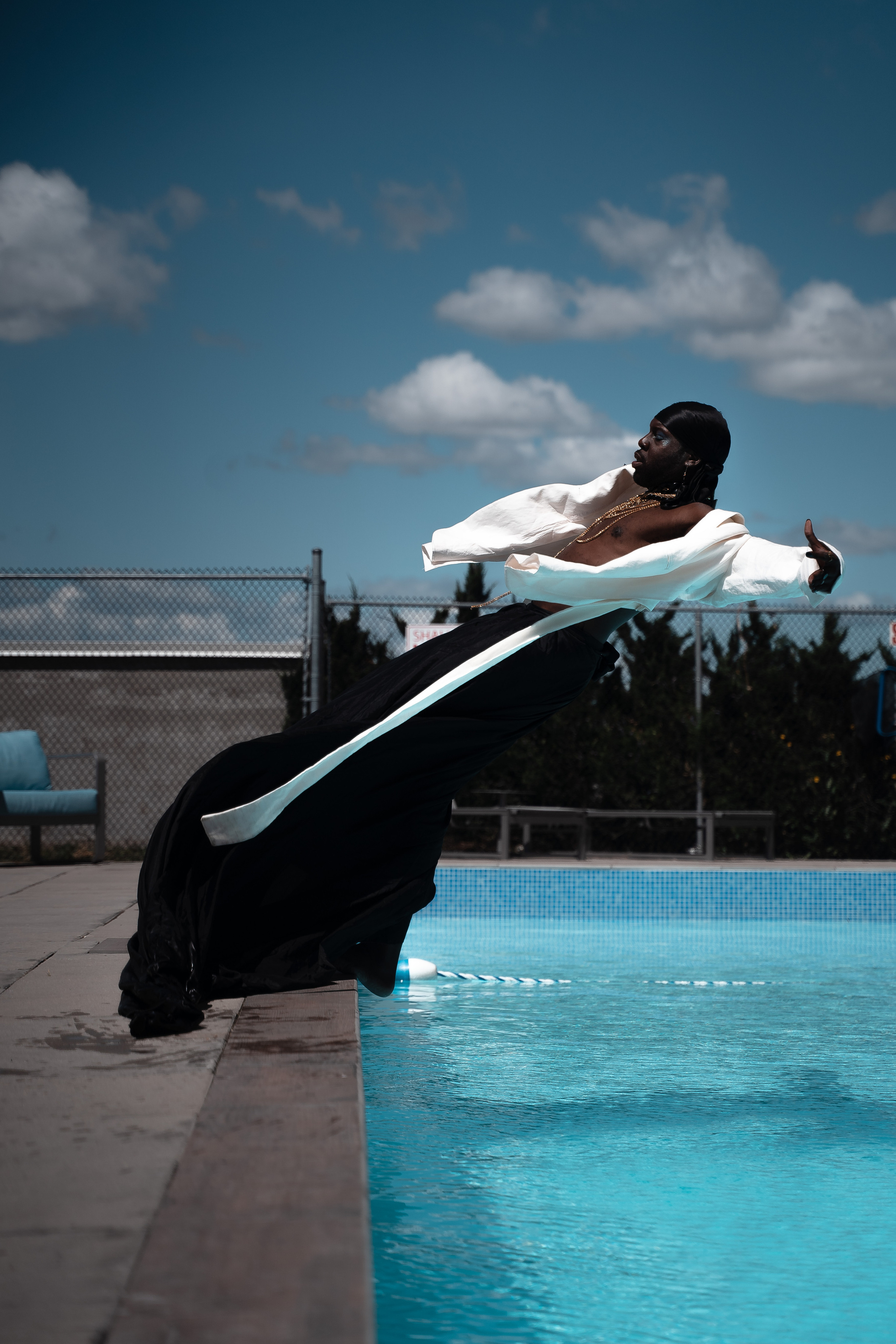 Brandyn in the pool. Creative photograph in Toronto Dmitrii Bondarenko