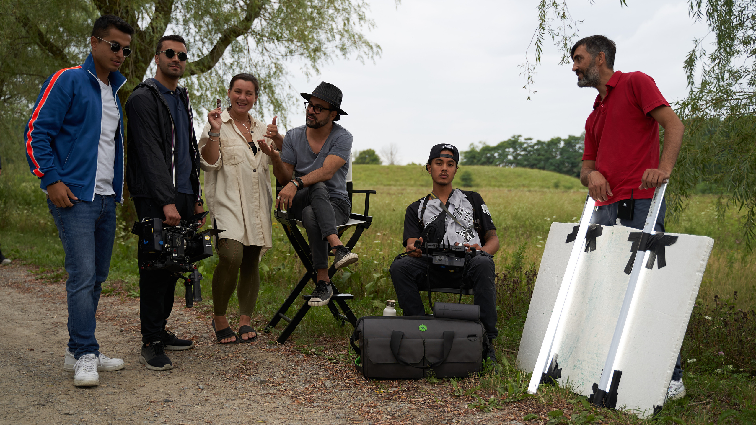 Backstage music video “Mamasita”. Creative photograph in Toronto Dmitrii Bondarenko