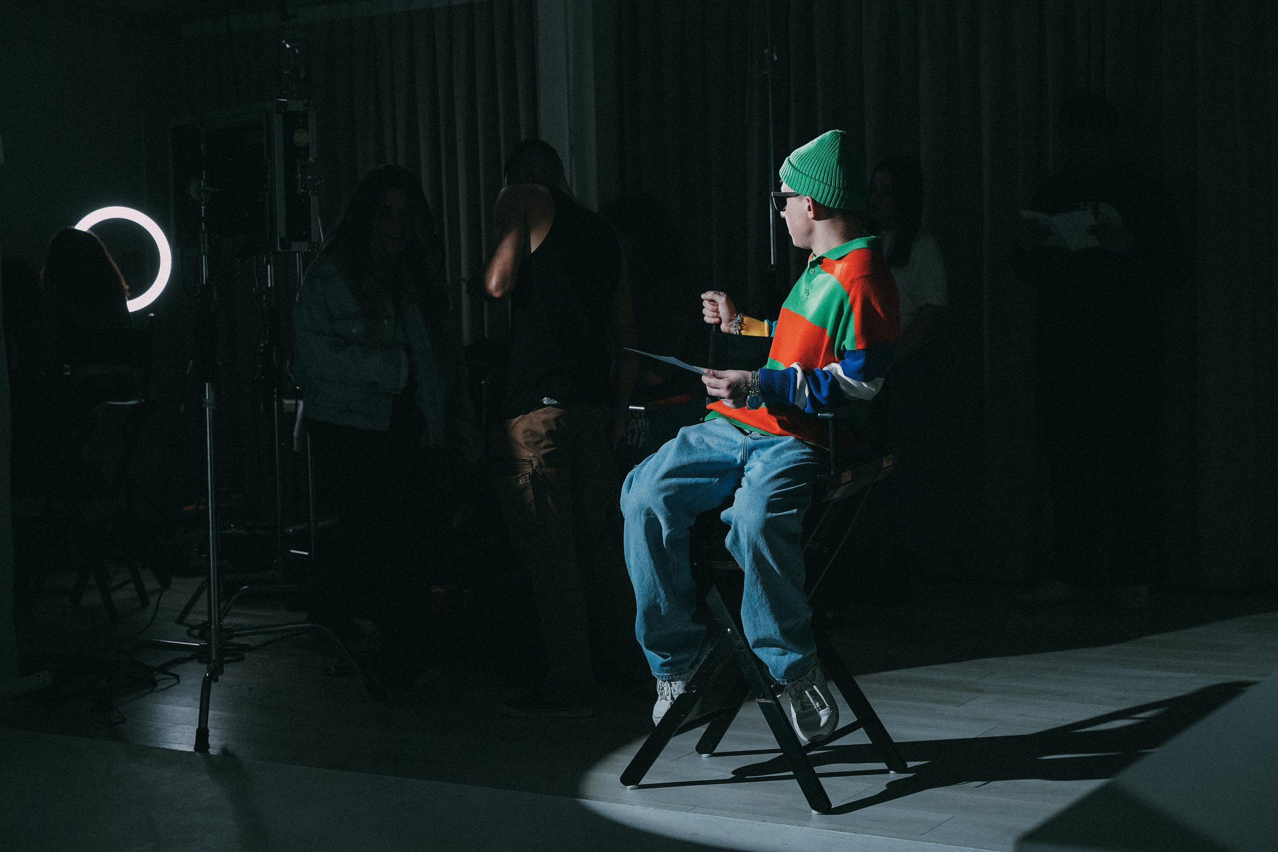 Backstage music video. Creative photograph in Toronto Dmitrii Bondarenko