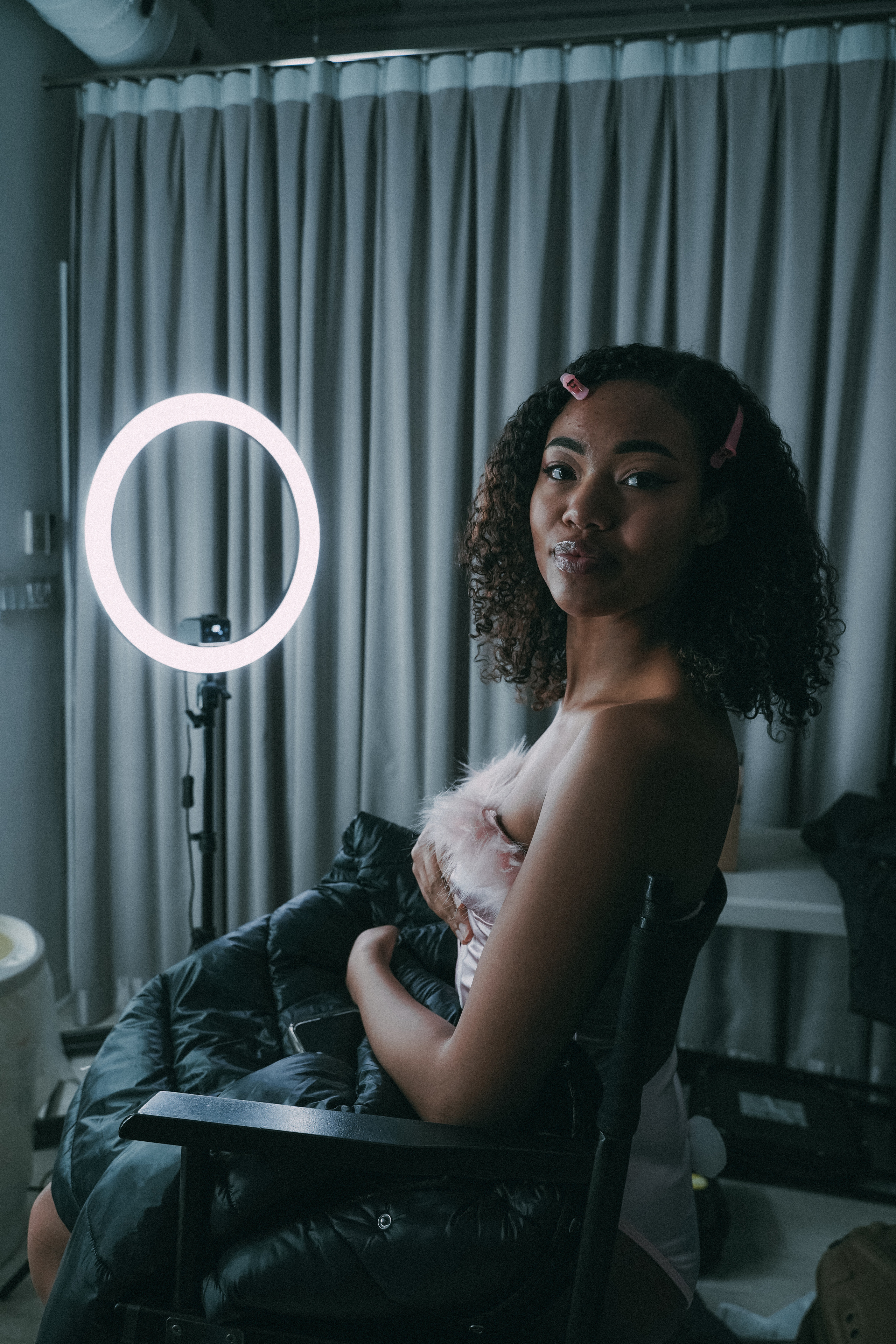 Backstage music video. Creative photograph in Toronto Dmitrii Bondarenko