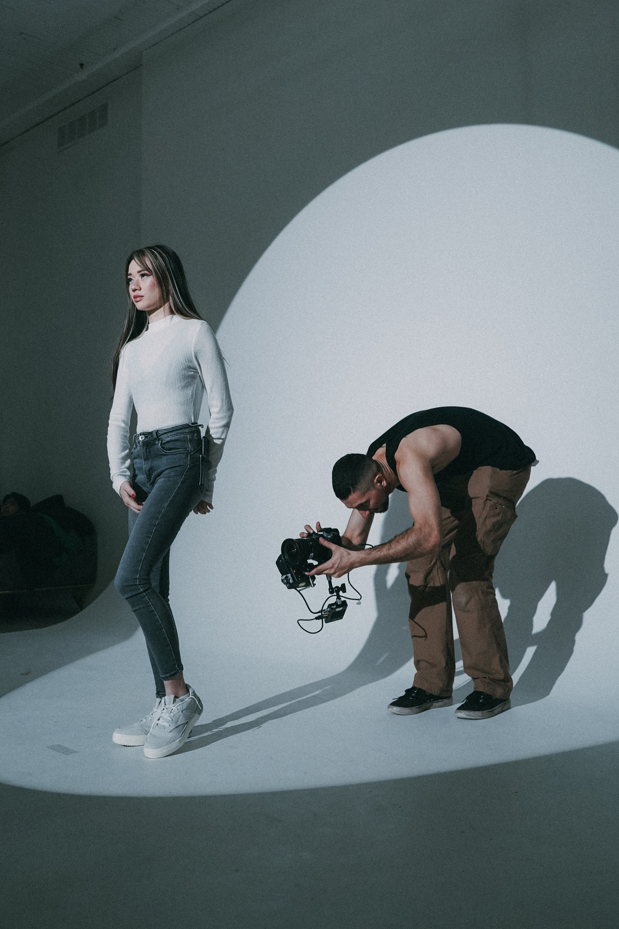 Backstage music video. Creative photograph in Toronto Dmitrii Bondarenko