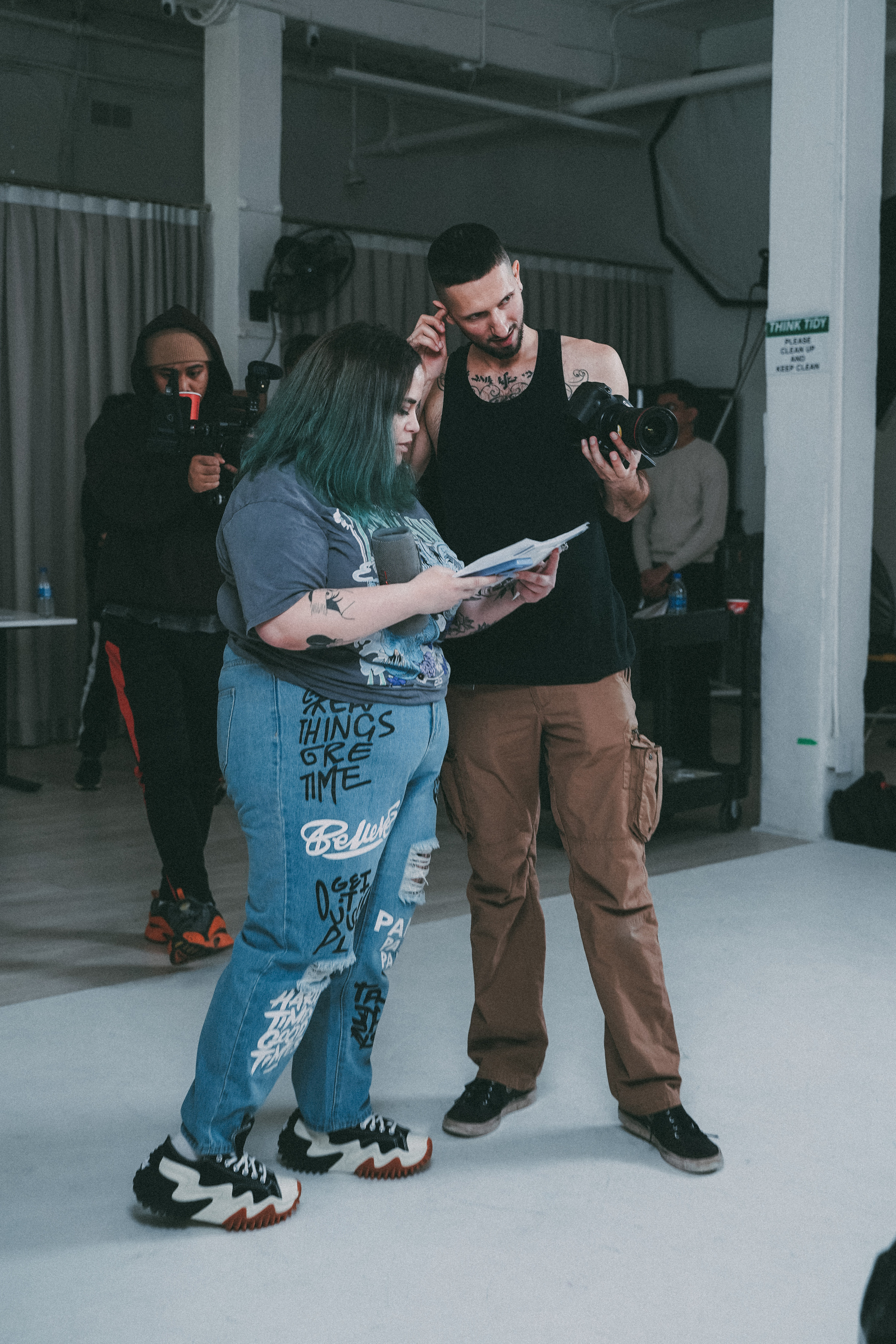 Backstage music video. Creative photograph in Toronto Dmitrii Bondarenko