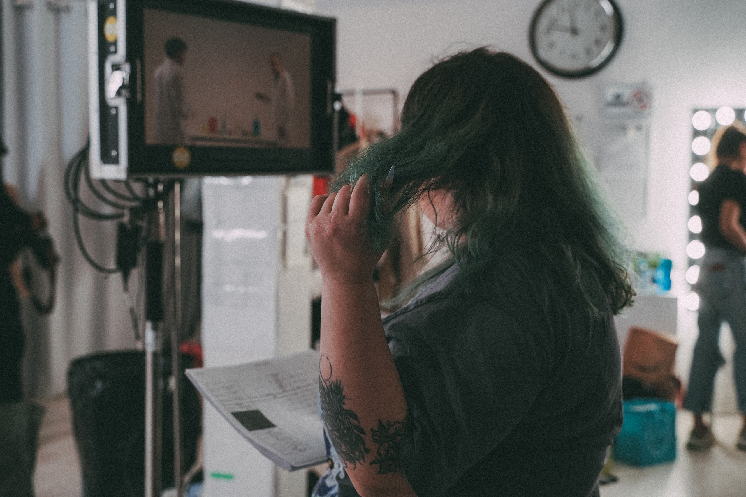 Backstage music video. Creative photograph in Toronto Dmitrii Bondarenko