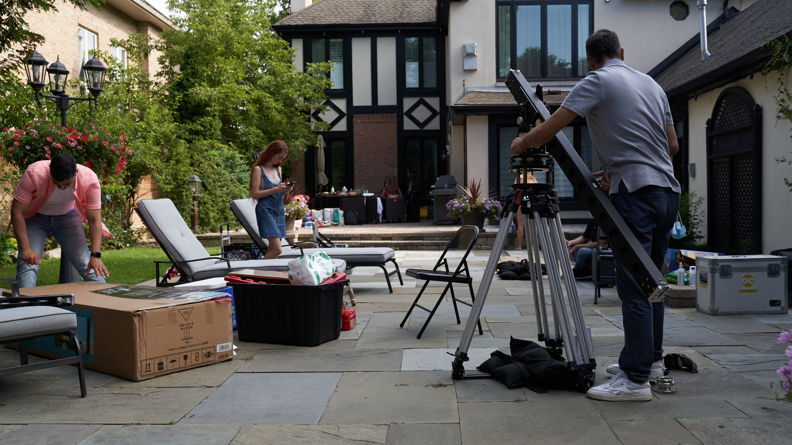 Backstage music video “Mamasita”. Creative photograph in Toronto Dmitrii Bondarenko