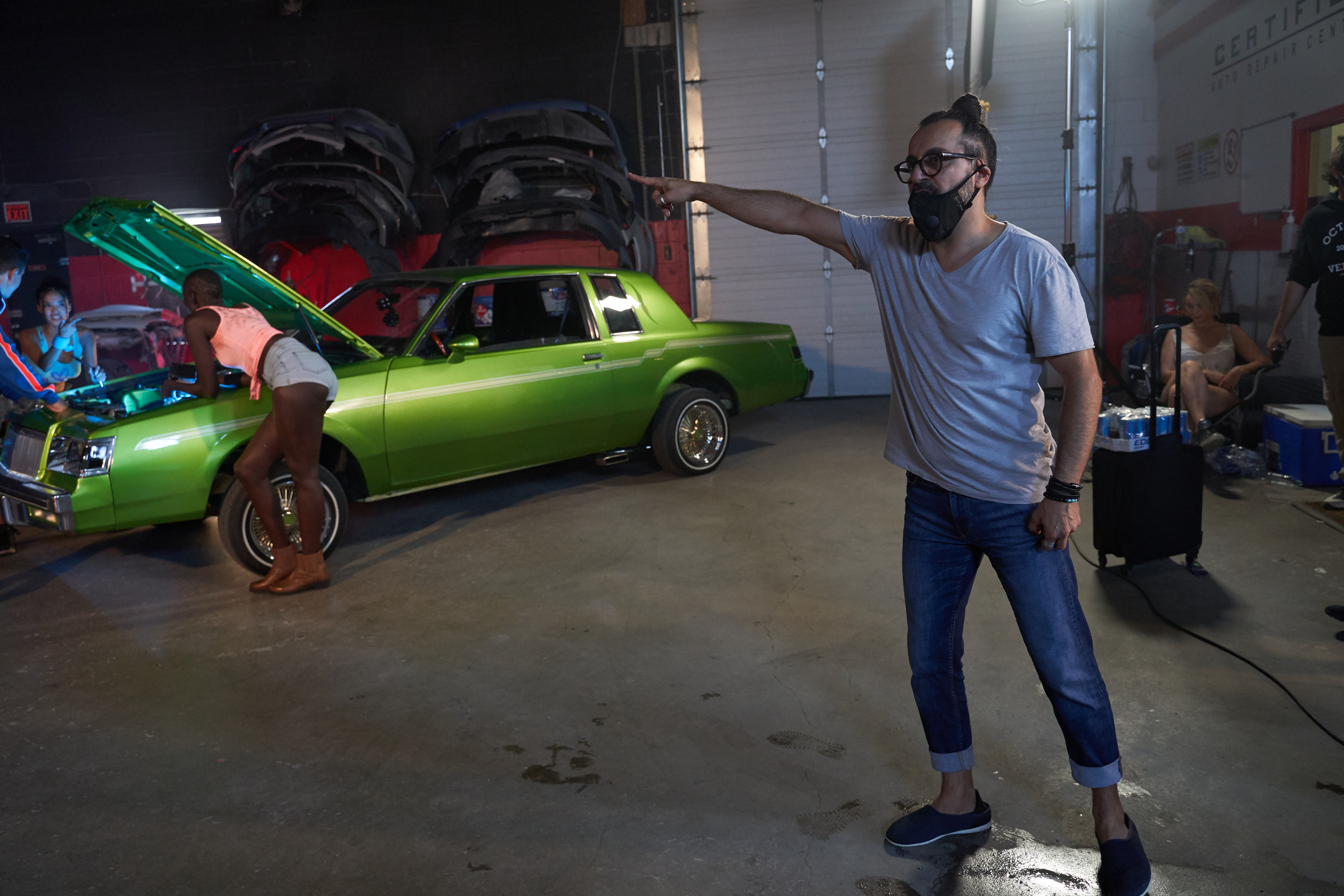 Backstage music video “Mamasita”. Creative photograph in Toronto Dmitrii Bondarenko