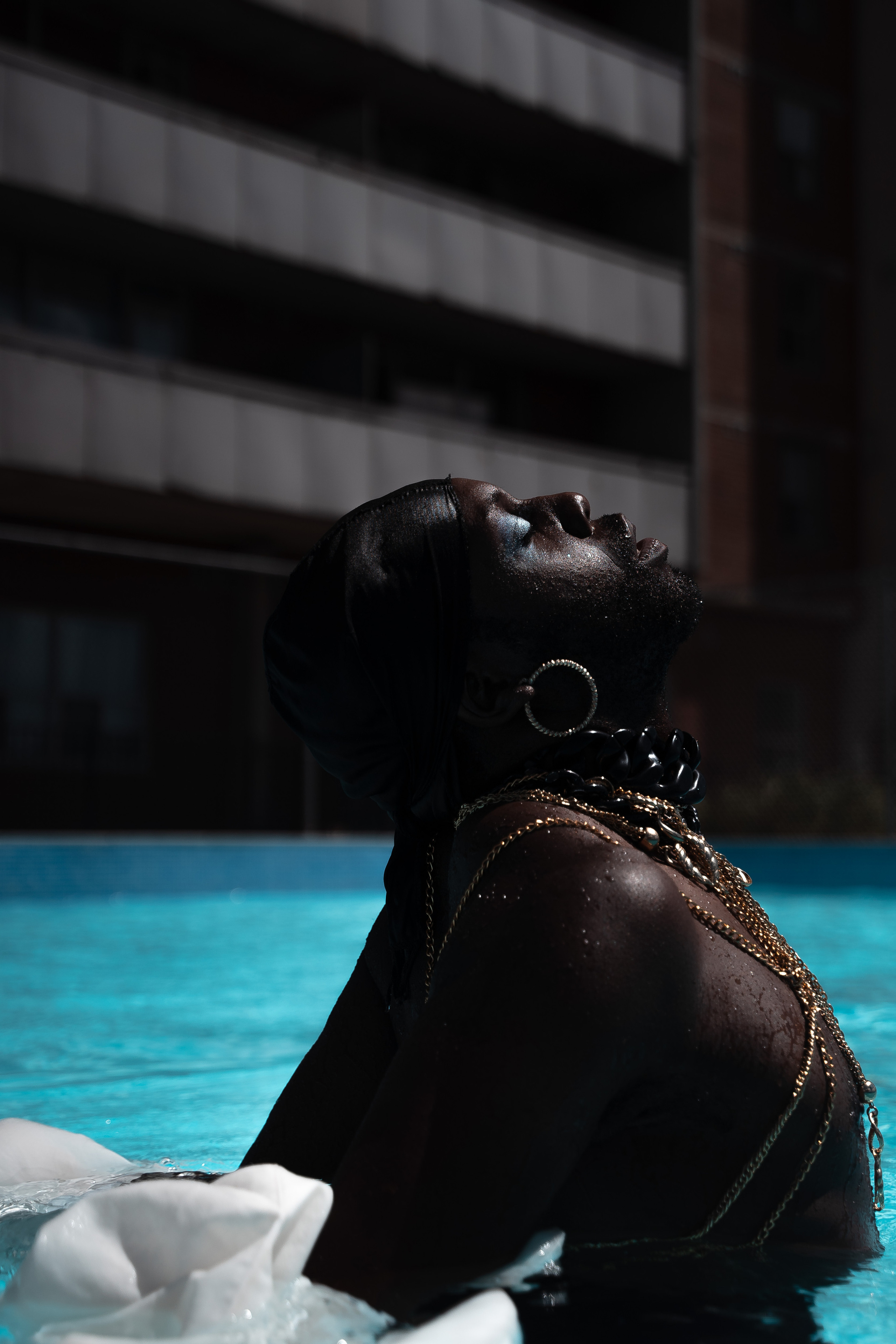 Brandyn in the pool. Creative photograph in Toronto Dmitrii Bondarenko