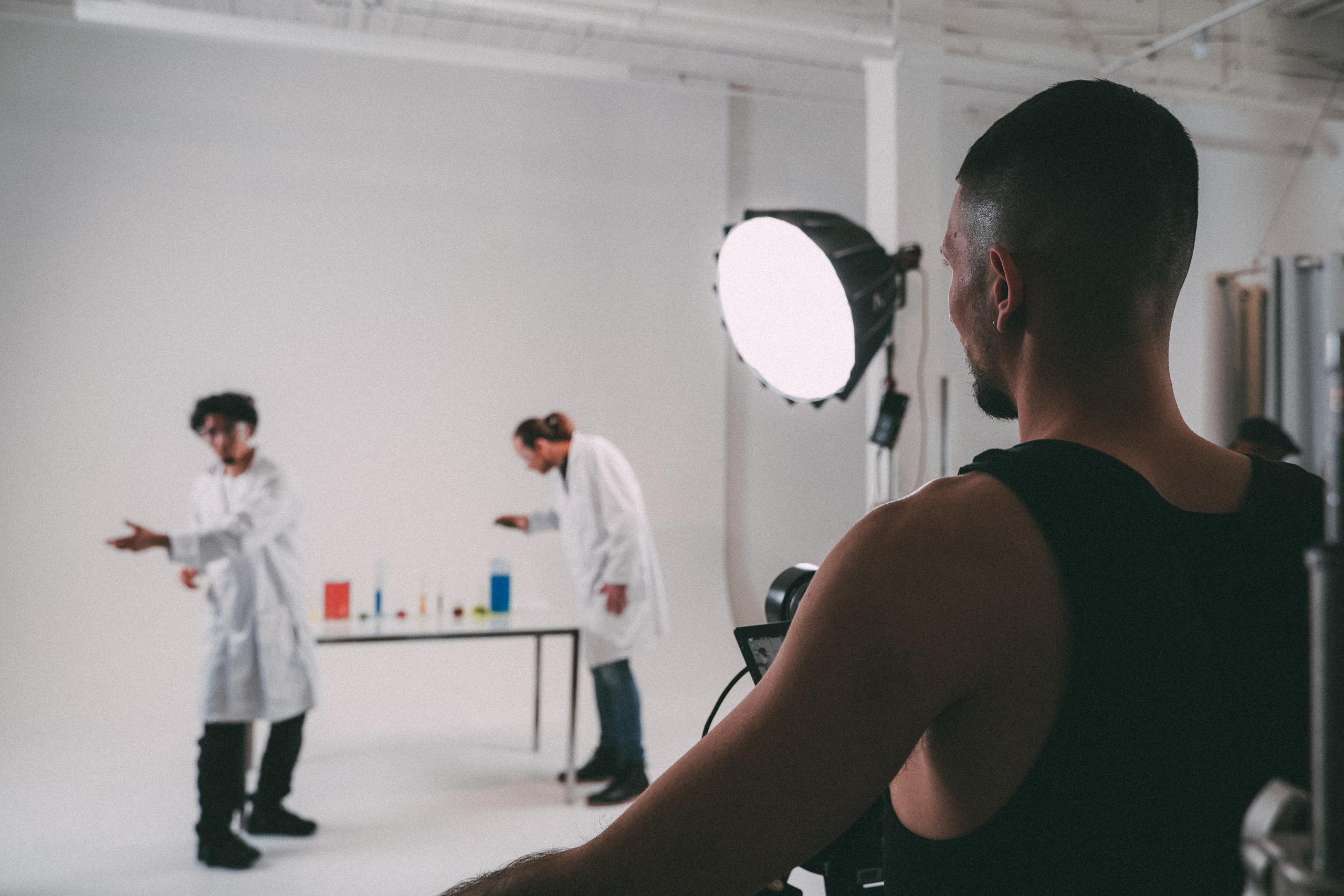 Backstage music video. Creative photograph in Toronto Dmitrii Bondarenko