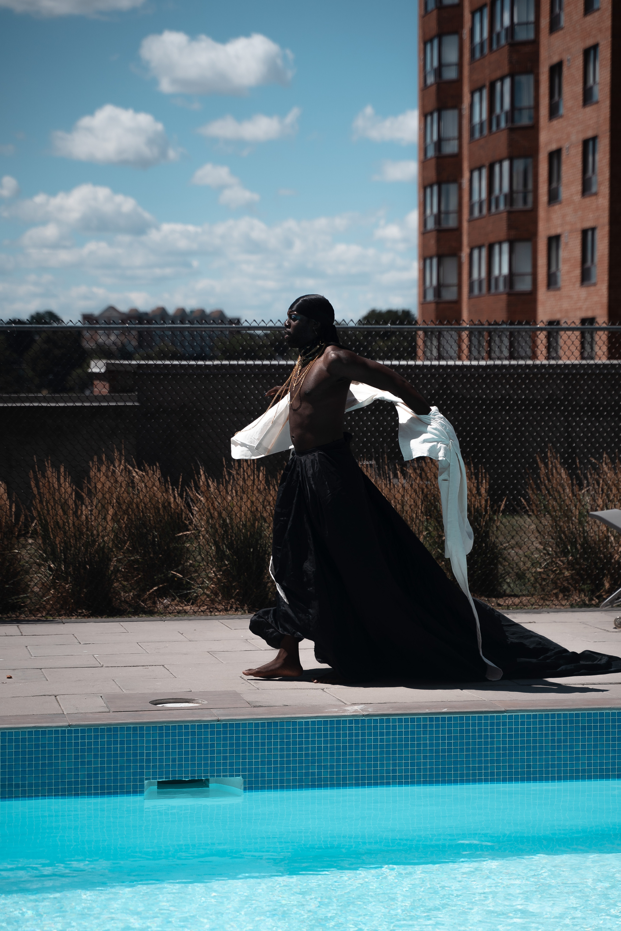 Brandyn in the pool. Creative photograph in Toronto Dmitrii Bondarenko