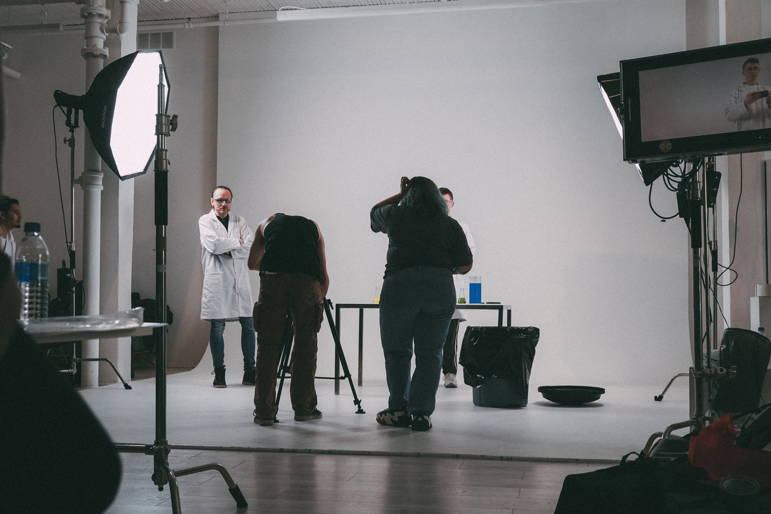 Backstage music video. Creative photograph in Toronto Dmitrii Bondarenko