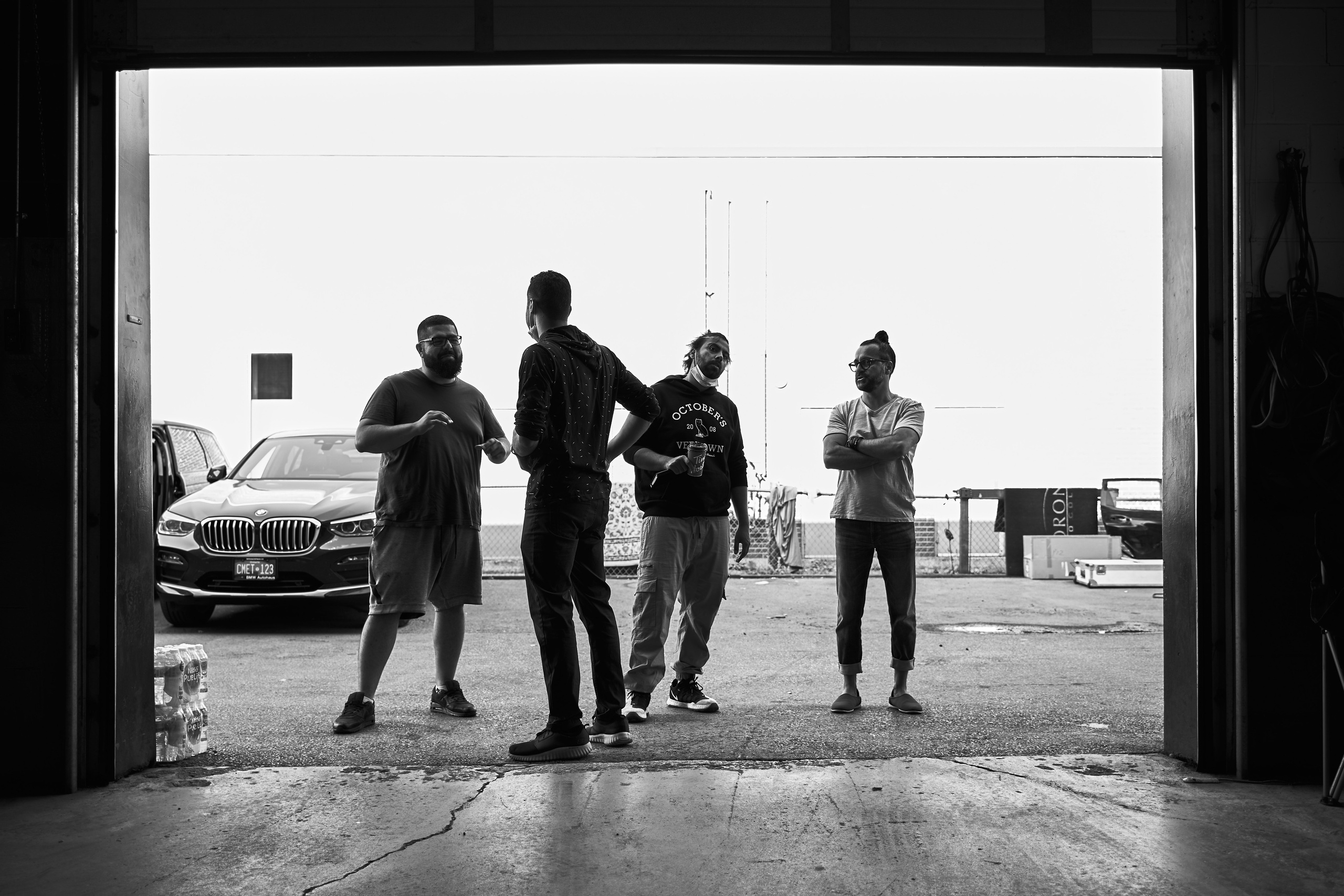 Backstage music video “Mamasita”. Creative photograph in Toronto Dmitrii Bondarenko