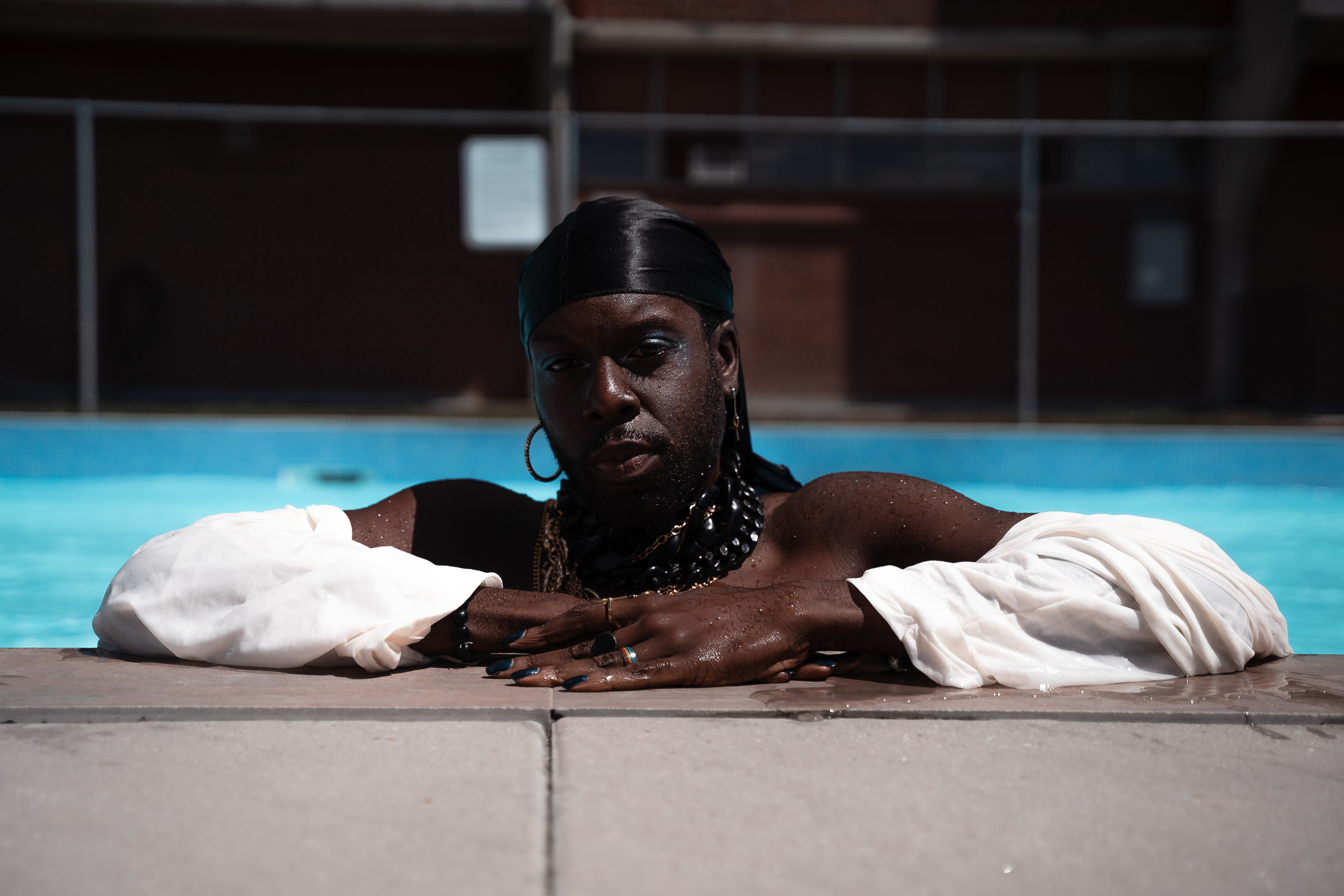 Brandyn in the pool. Creative photograph in Toronto Dmitrii Bondarenko