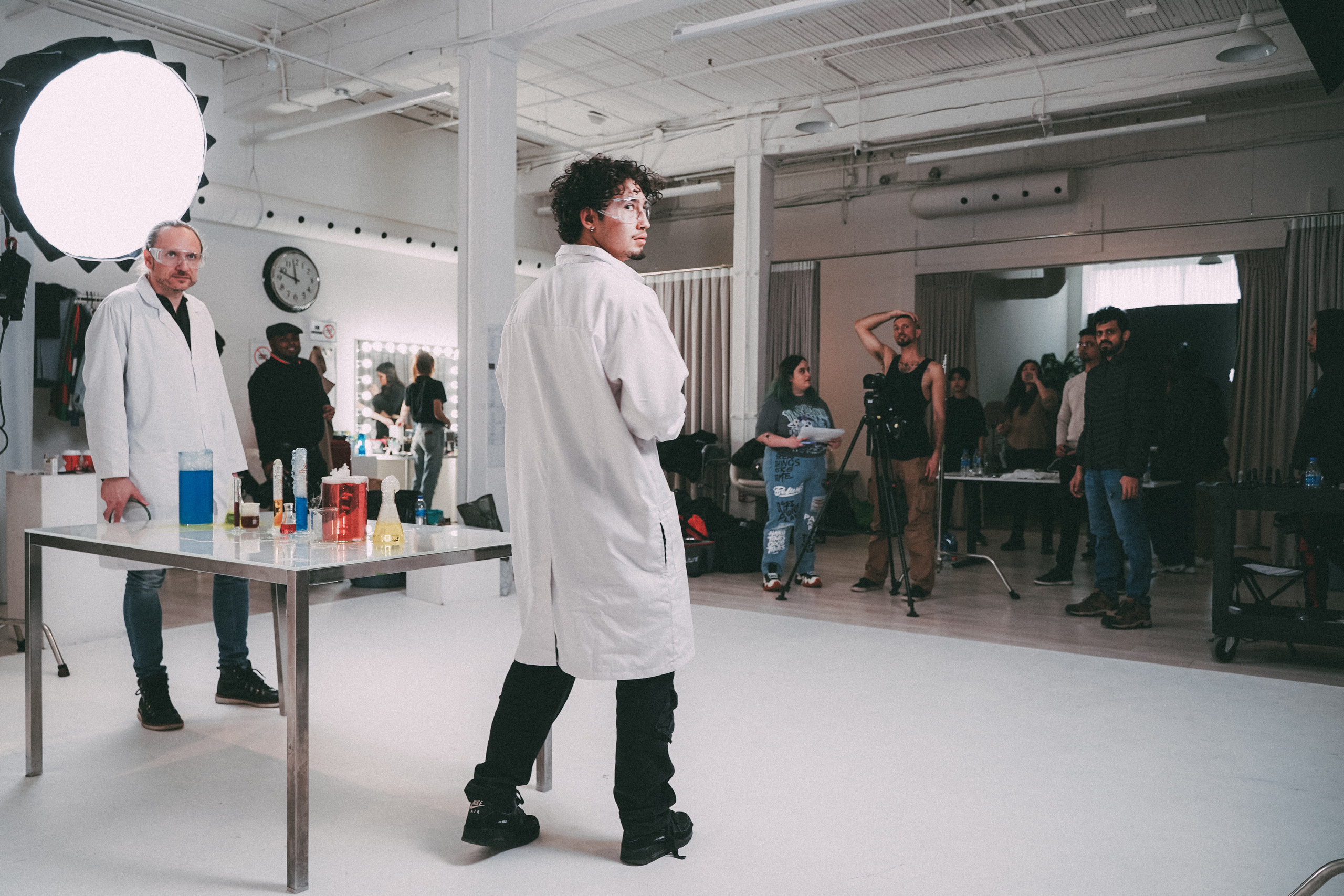 Backstage music video. Creative photograph in Toronto Dmitrii Bondarenko