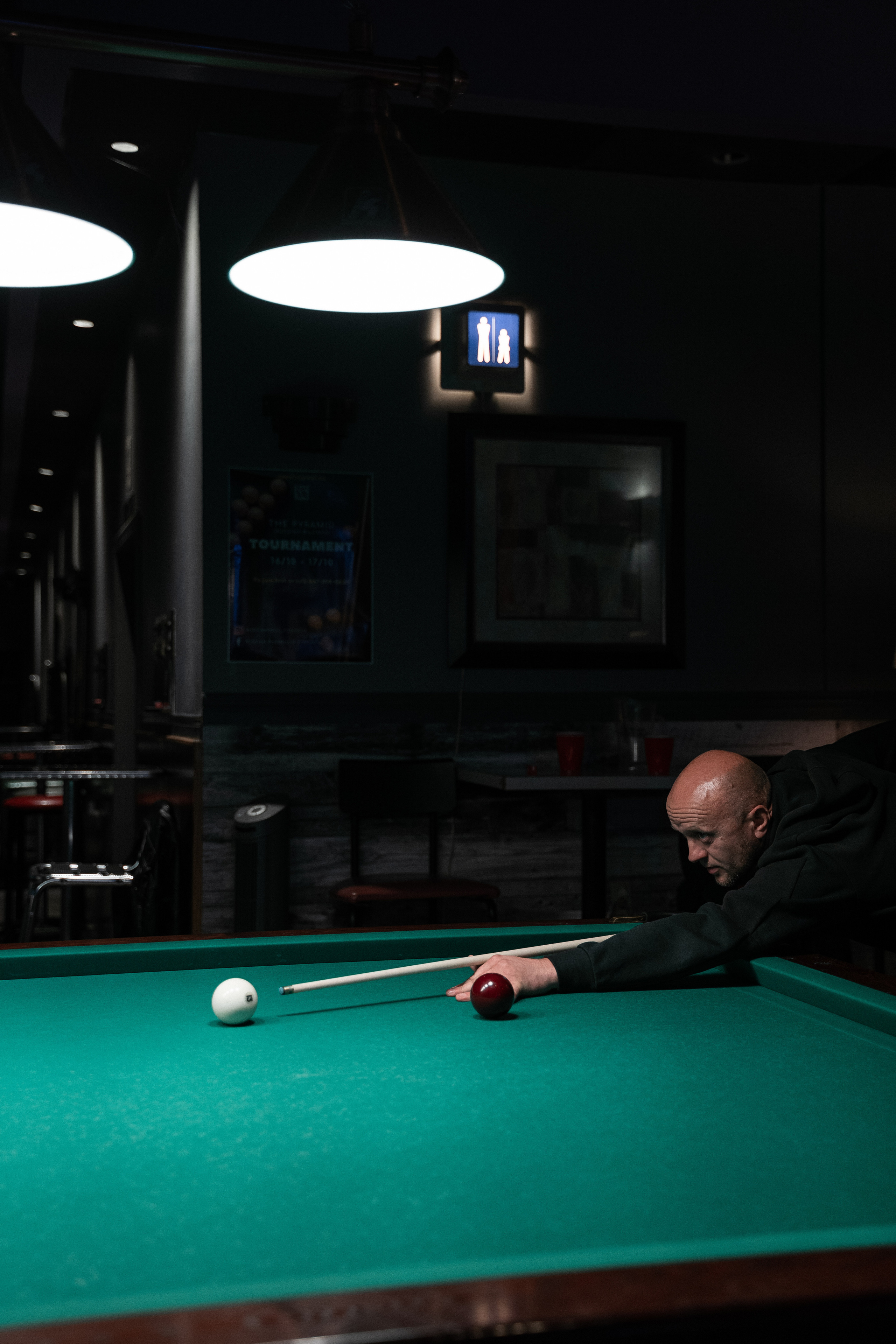 Billiard tournir. Creative photograph in Toronto Dmitrii Bondarenko