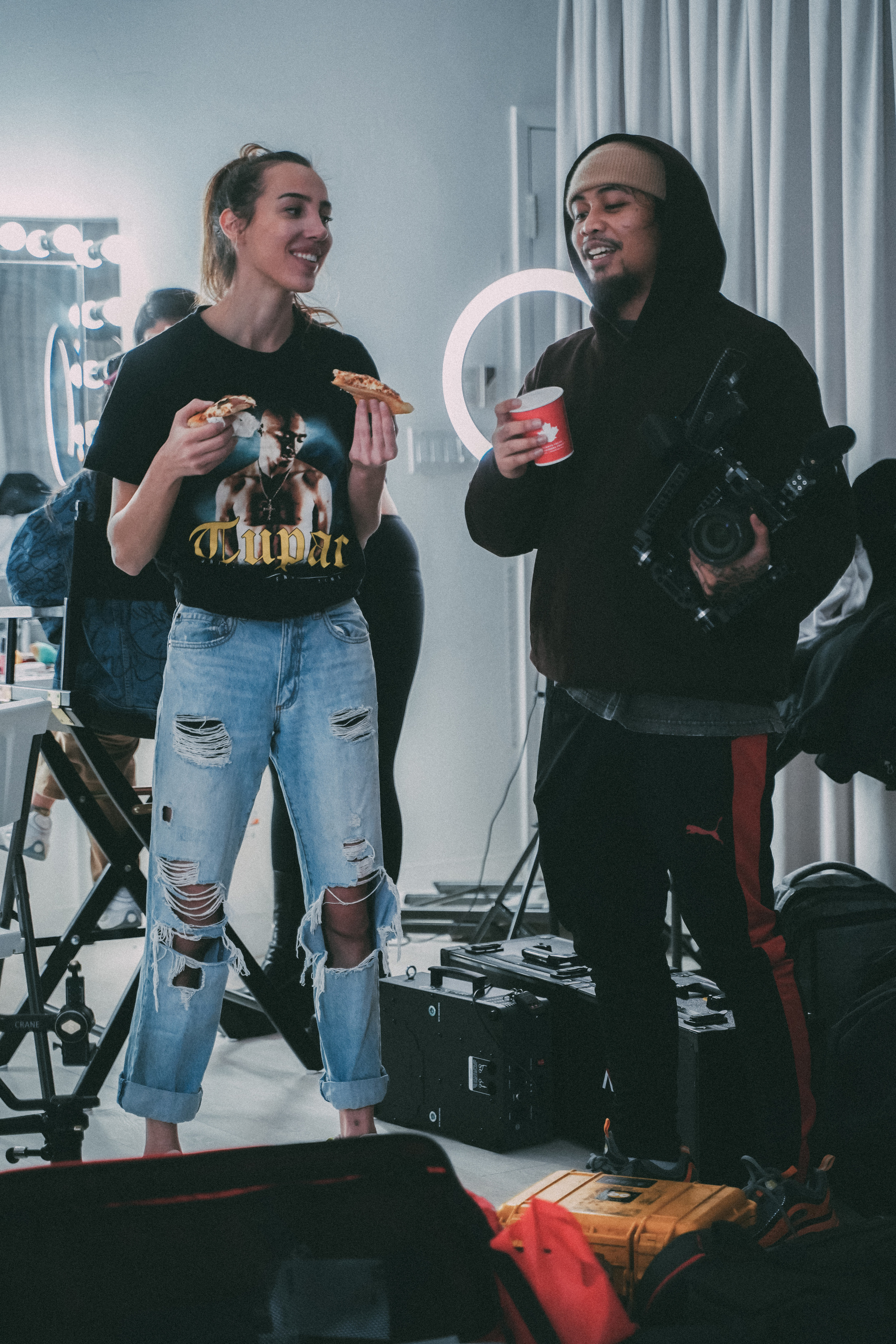 Backstage music video. Creative photograph in Toronto Dmitrii Bondarenko