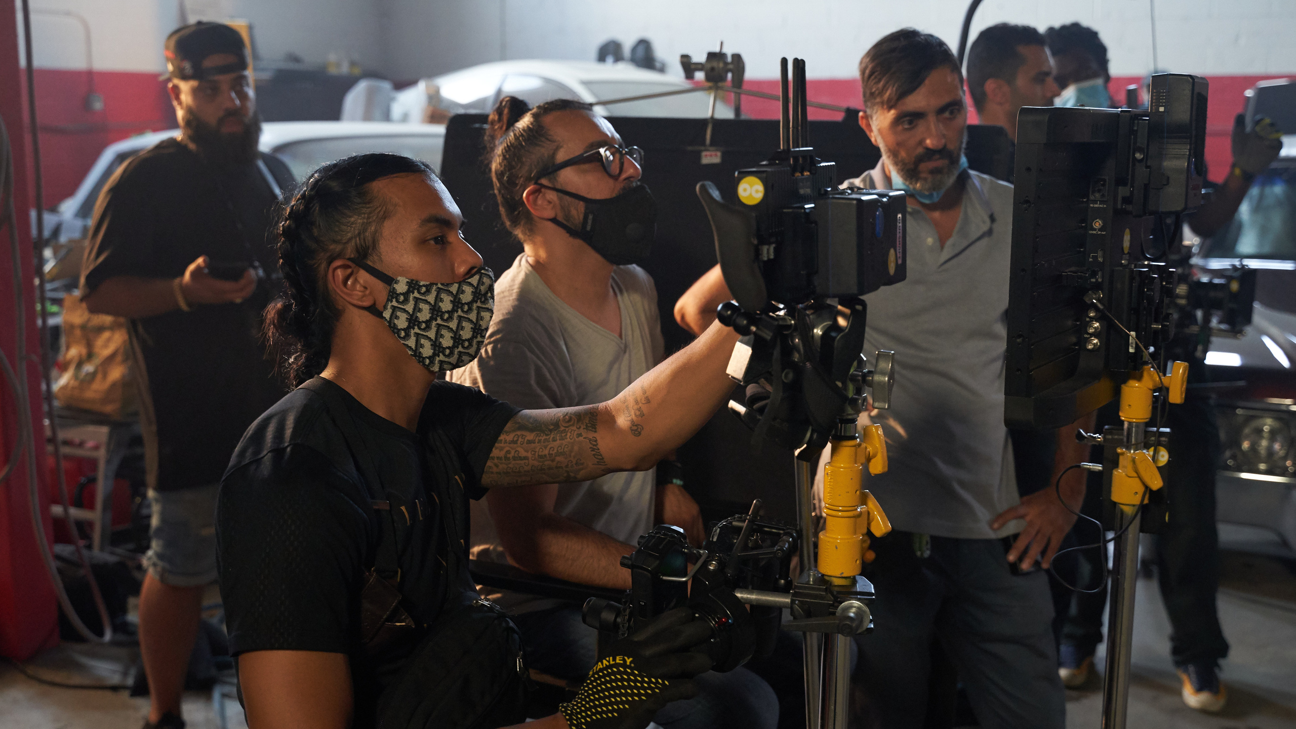 Backstage music video “Mamasita”. Creative photograph in Toronto Dmitrii Bondarenko