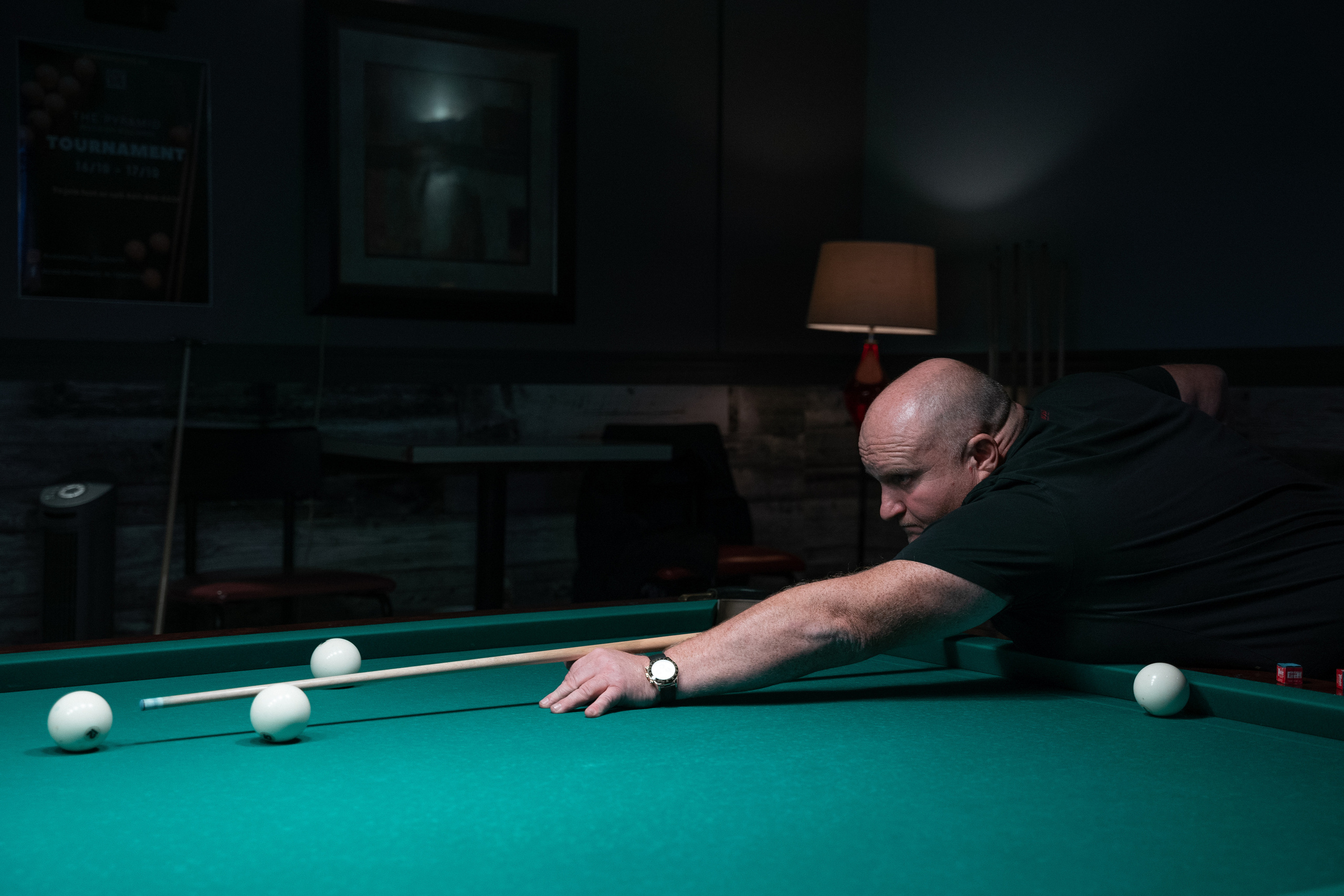 Billiard tournir. Creative photograph in Toronto Dmitrii Bondarenko