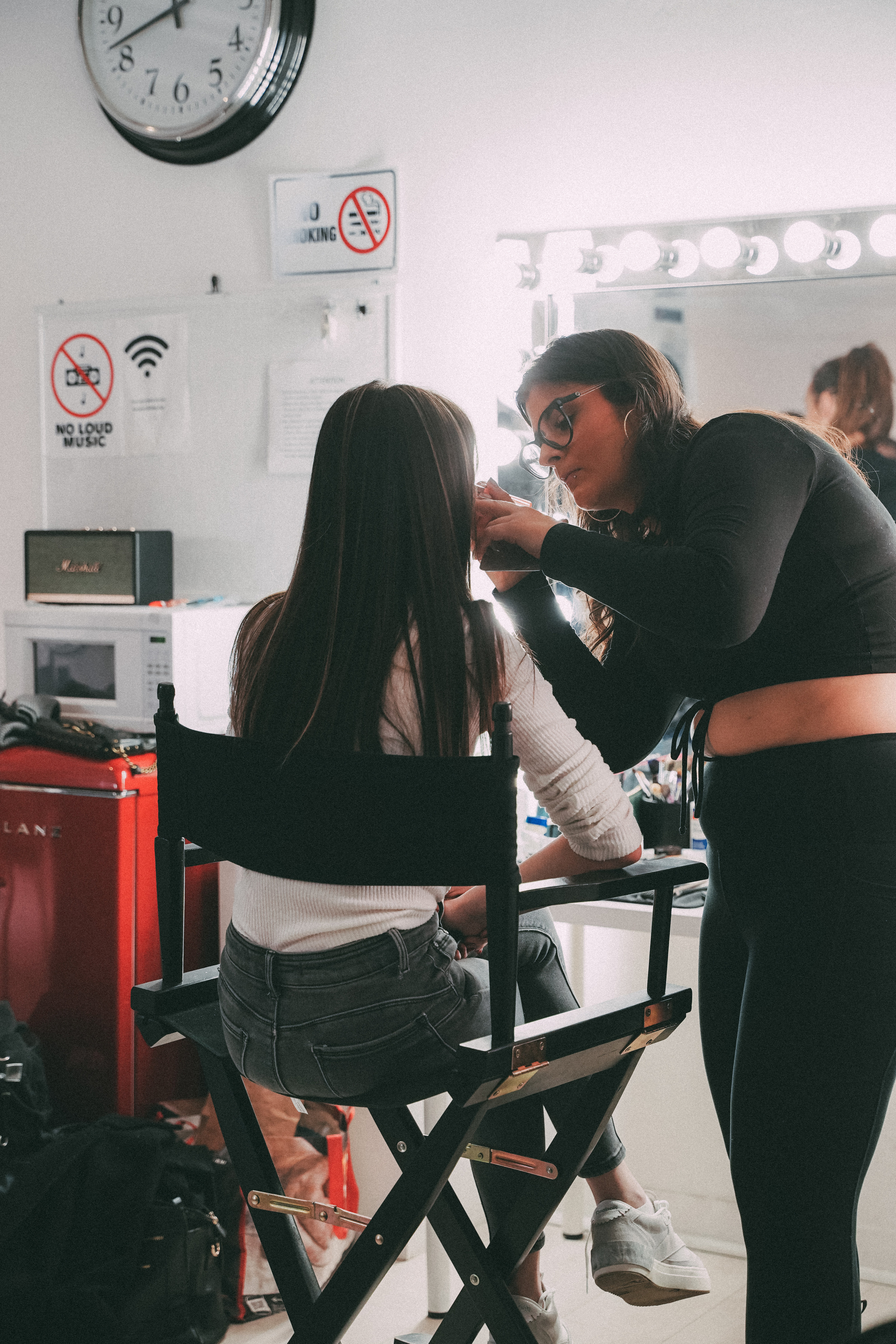 Backstage music video. Creative photograph in Toronto Dmitrii Bondarenko