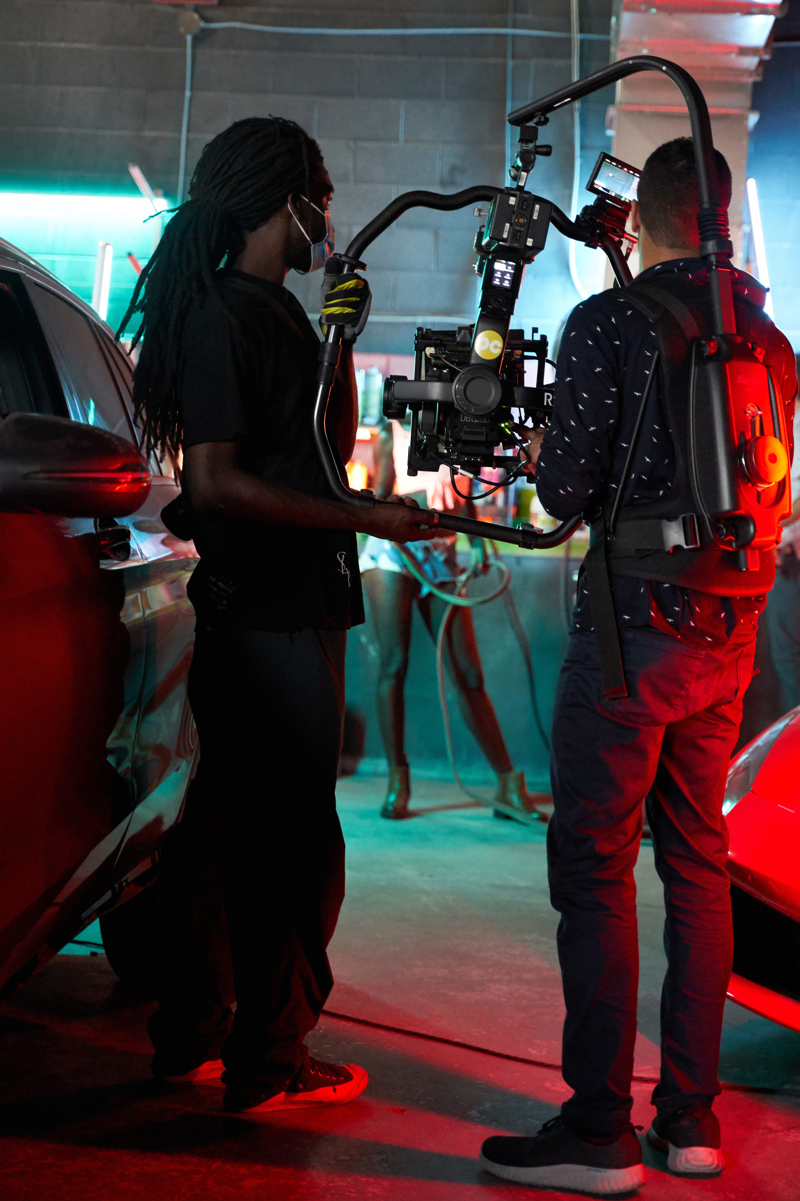 Backstage music video “Mamasita”. Creative photograph in Toronto Dmitrii Bondarenko