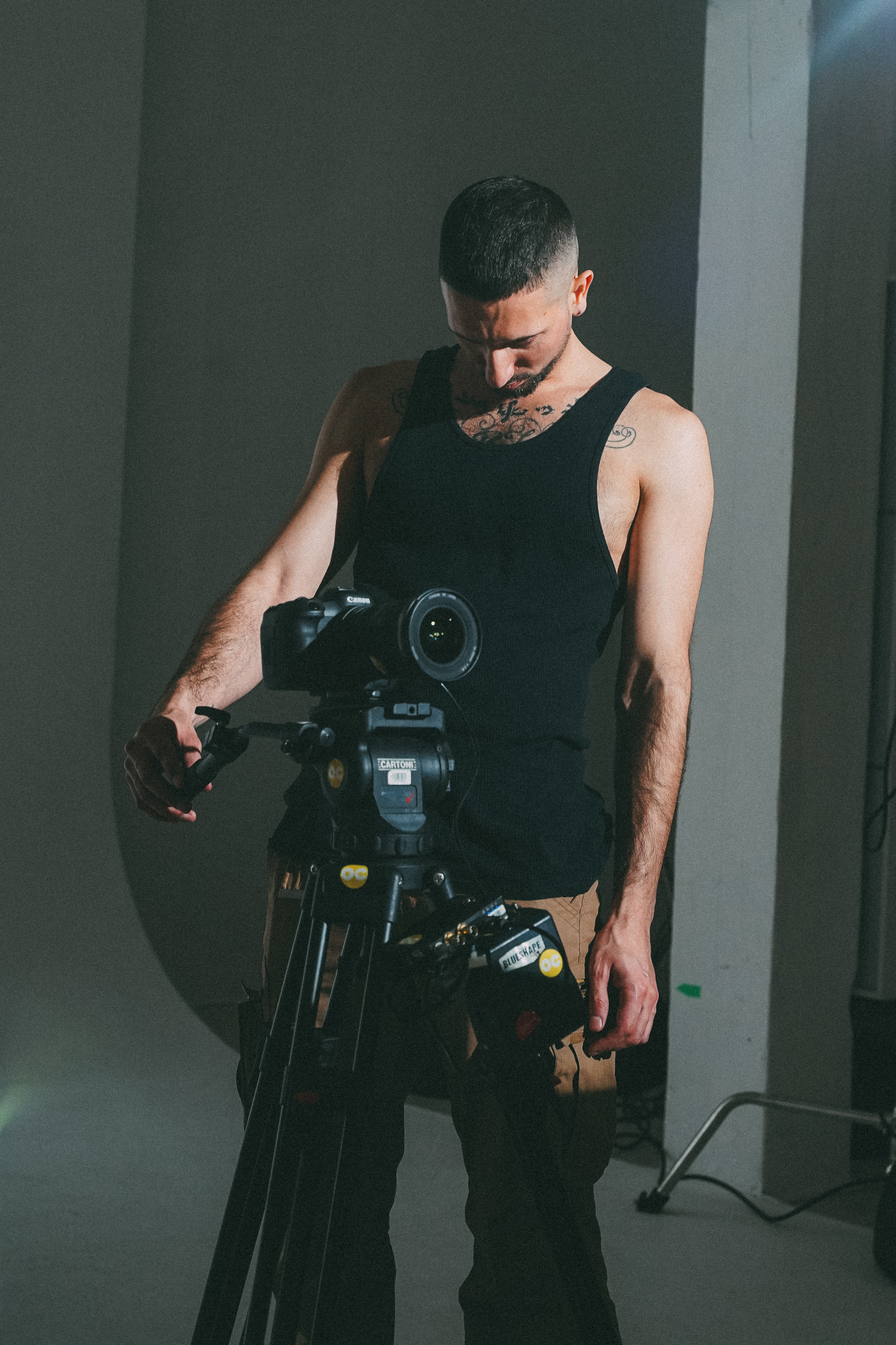 Backstage music video. Creative photograph in Toronto Dmitrii Bondarenko