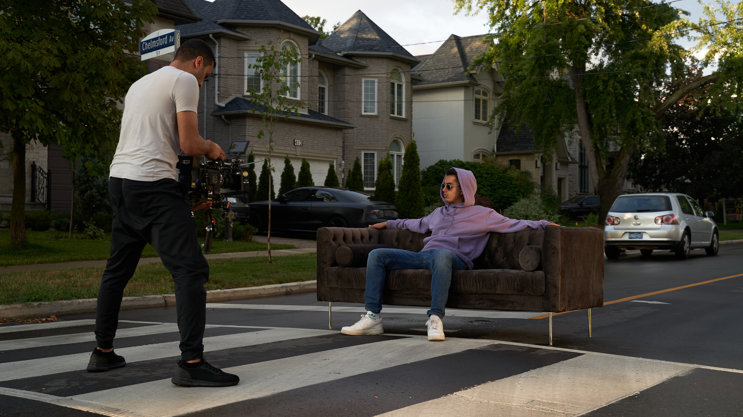 Backstage music video “Mamasita”. Creative photograph in Toronto Dmitrii Bondarenko