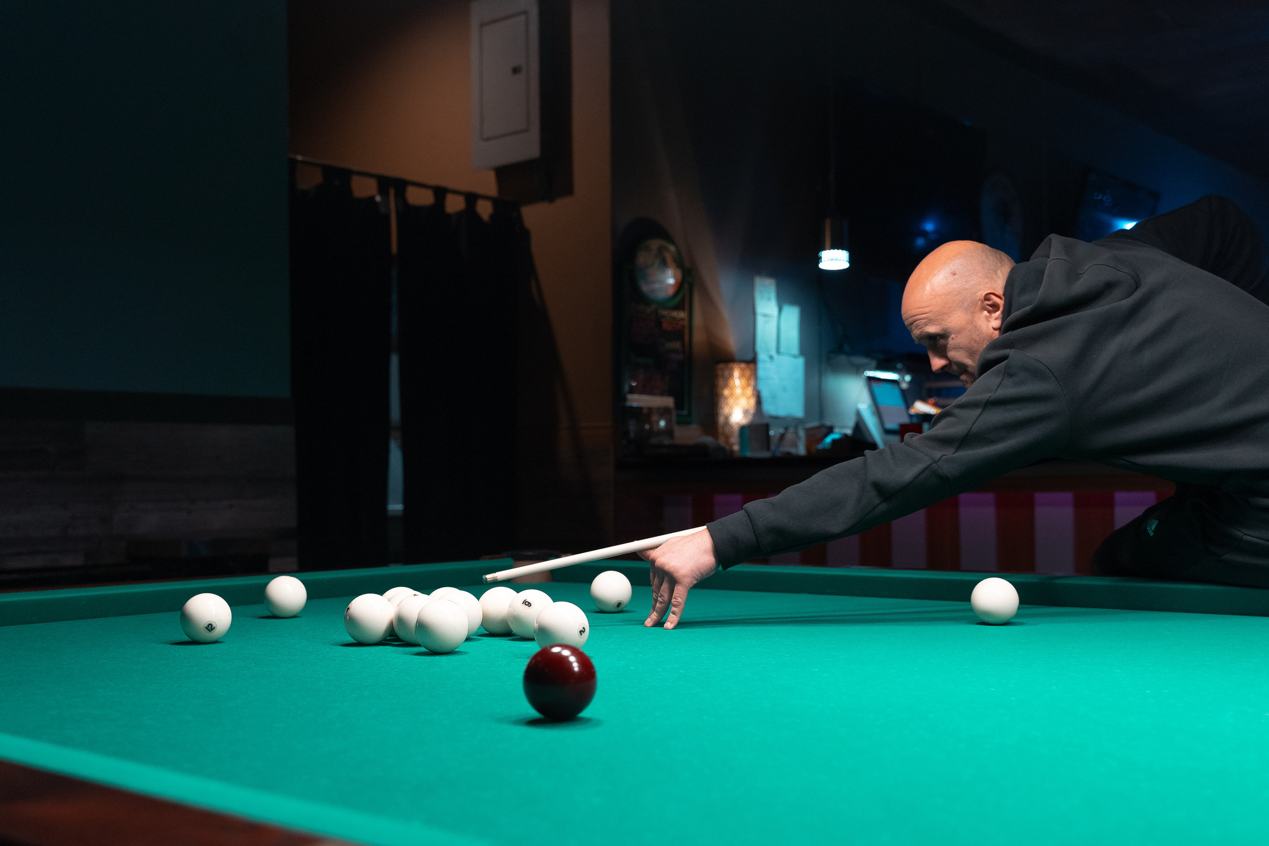 Billiard tournir. Creative photograph in Toronto Dmitrii Bondarenko