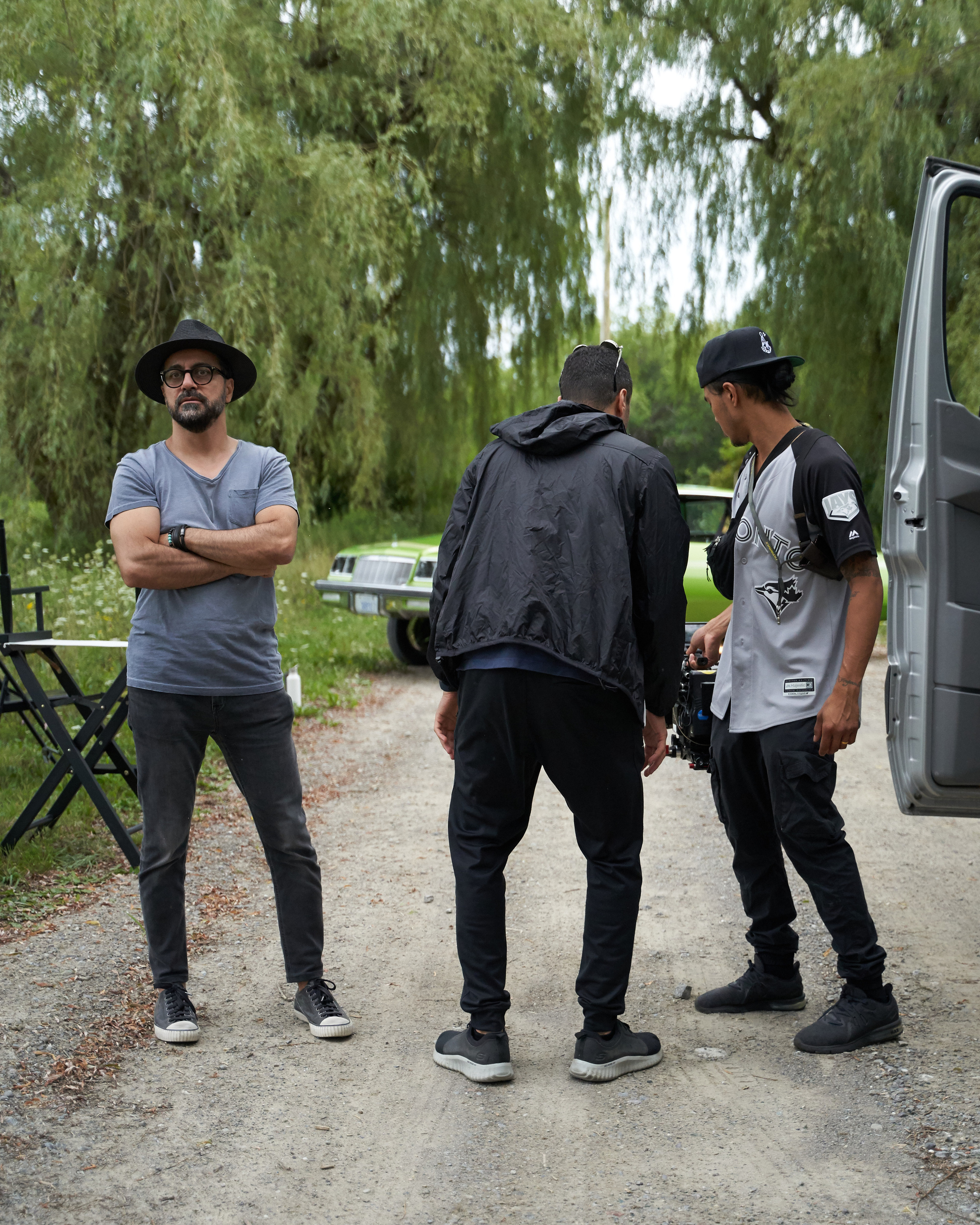 Backstage music video “Mamasita”. Creative photograph in Toronto Dmitrii Bondarenko